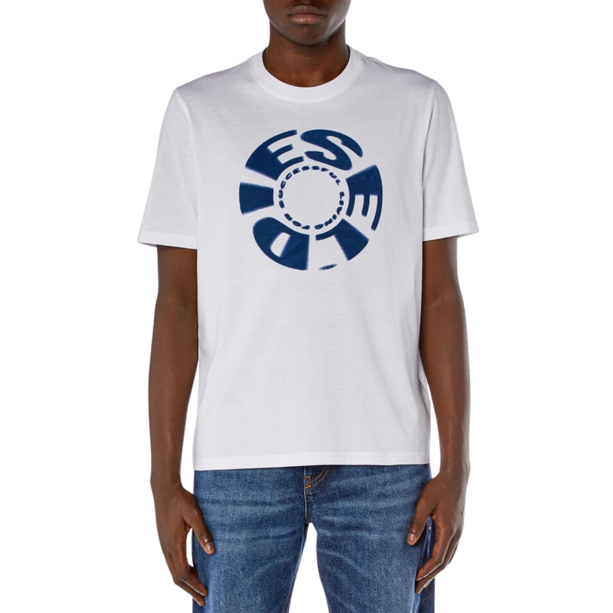 Diesel T-Shirt T-Adjust K9 Logo White