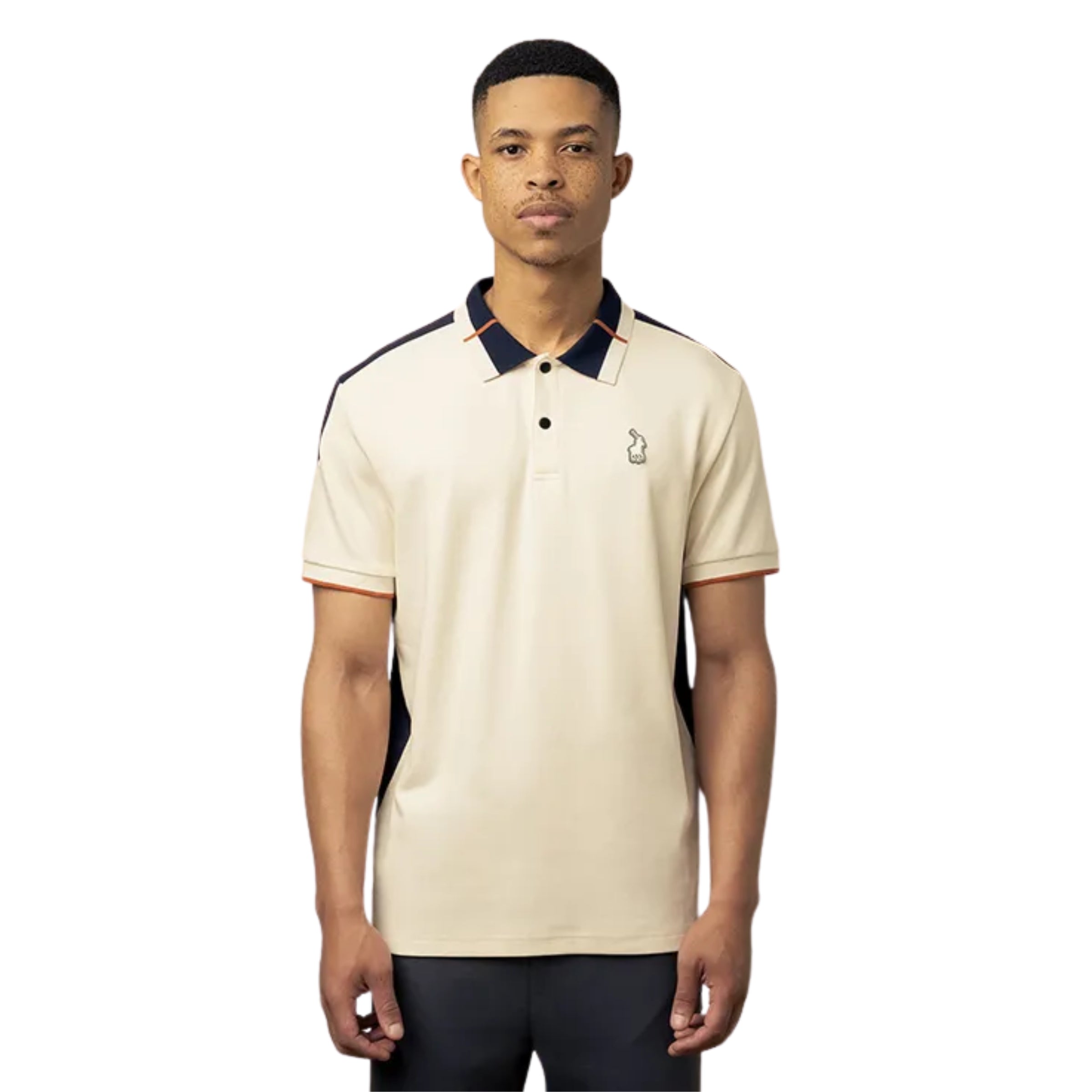 Polo Golfer Colour Block White