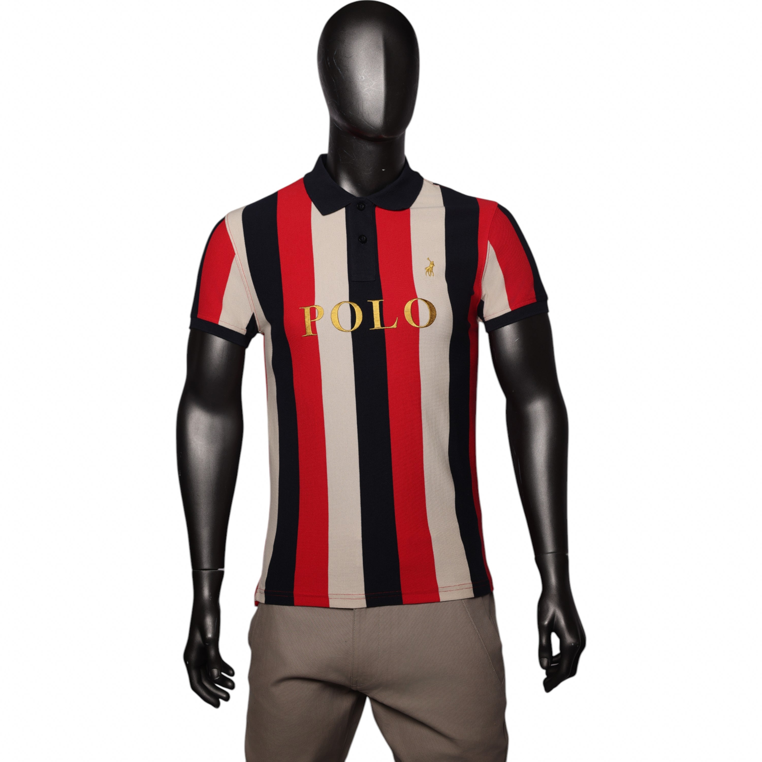 Polo Golfer Zion Stripe Red