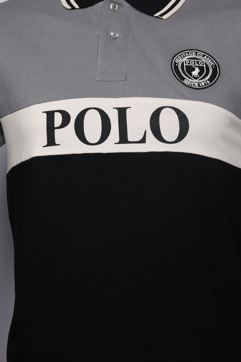 Polo Golfer Colourblock Grey