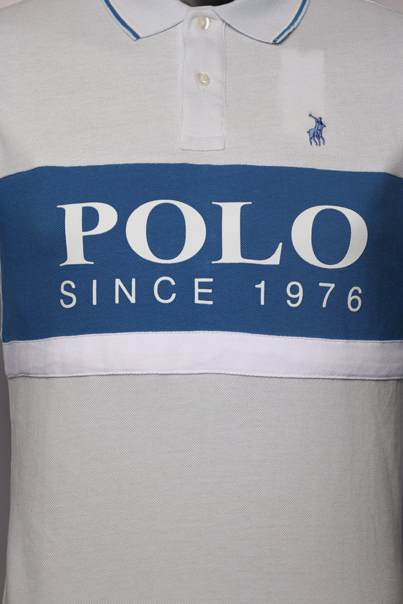 Polo Golfer Colour Block Blue