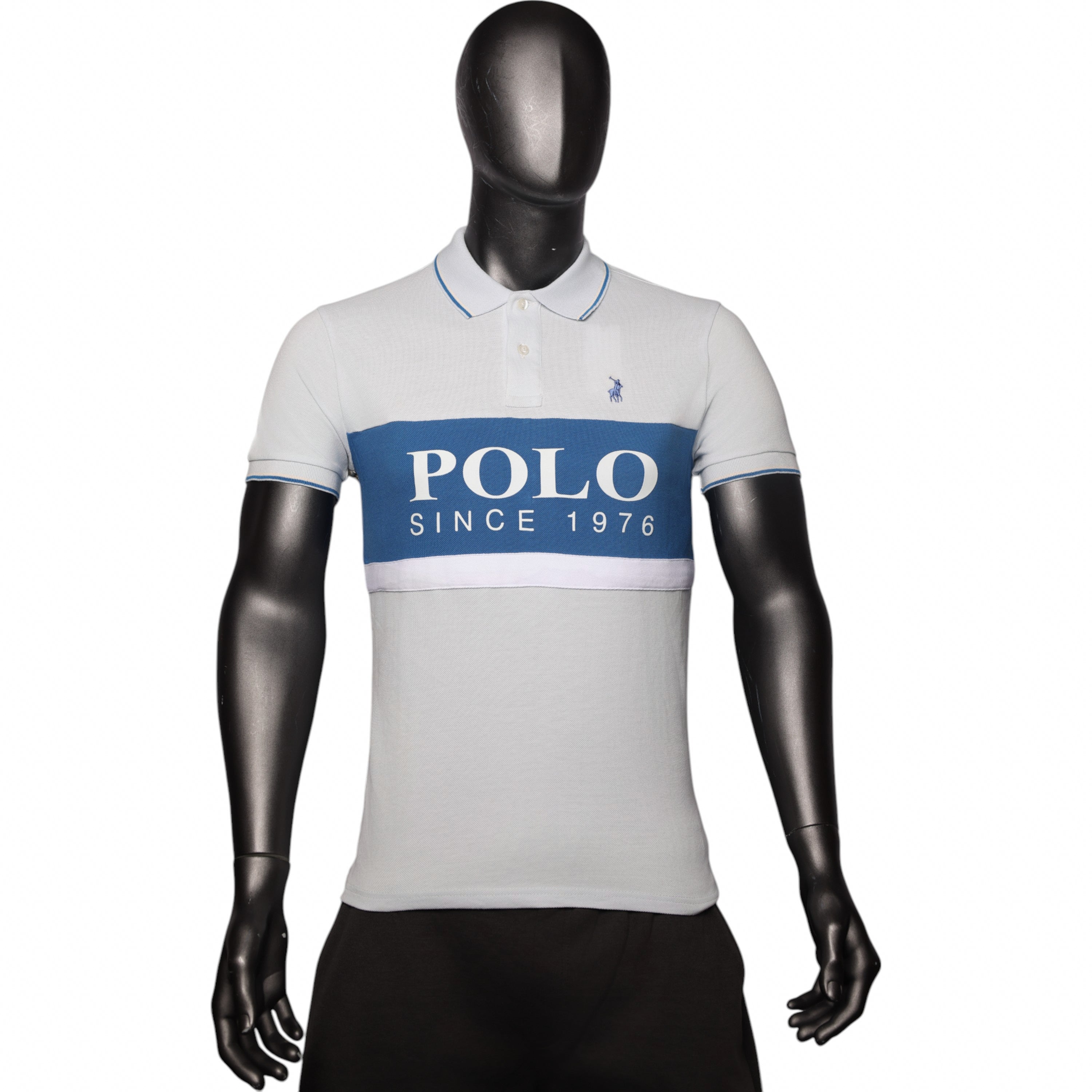 Polo Golfer Colour Block Blue
