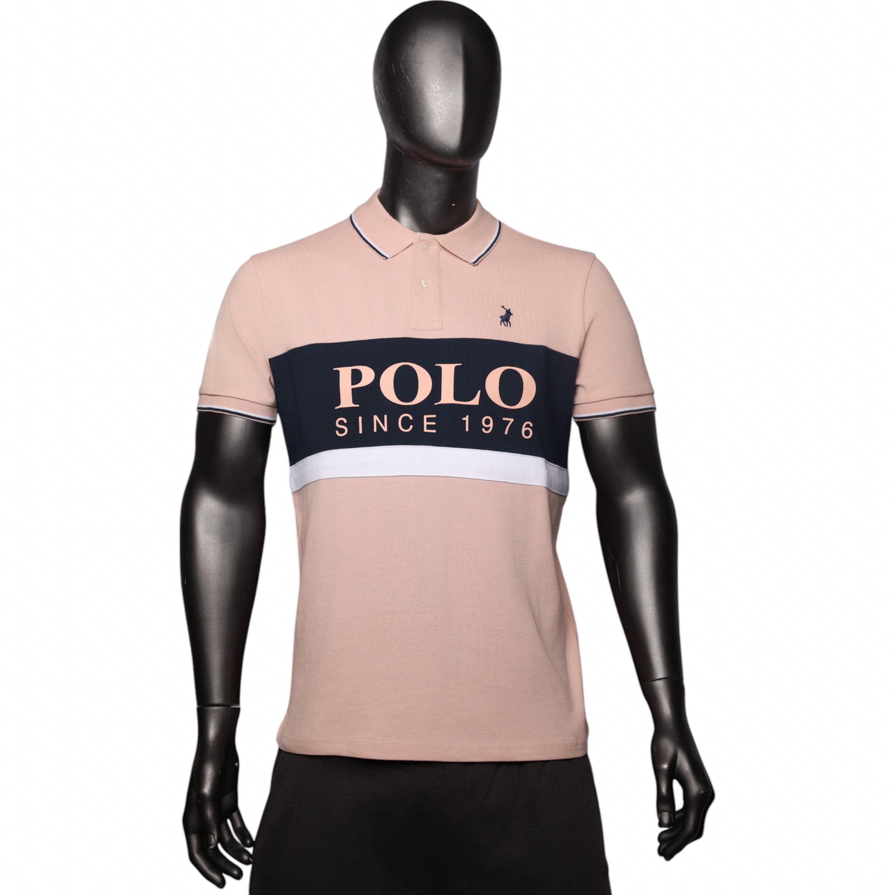 Polo Golfer Colour Block Pink