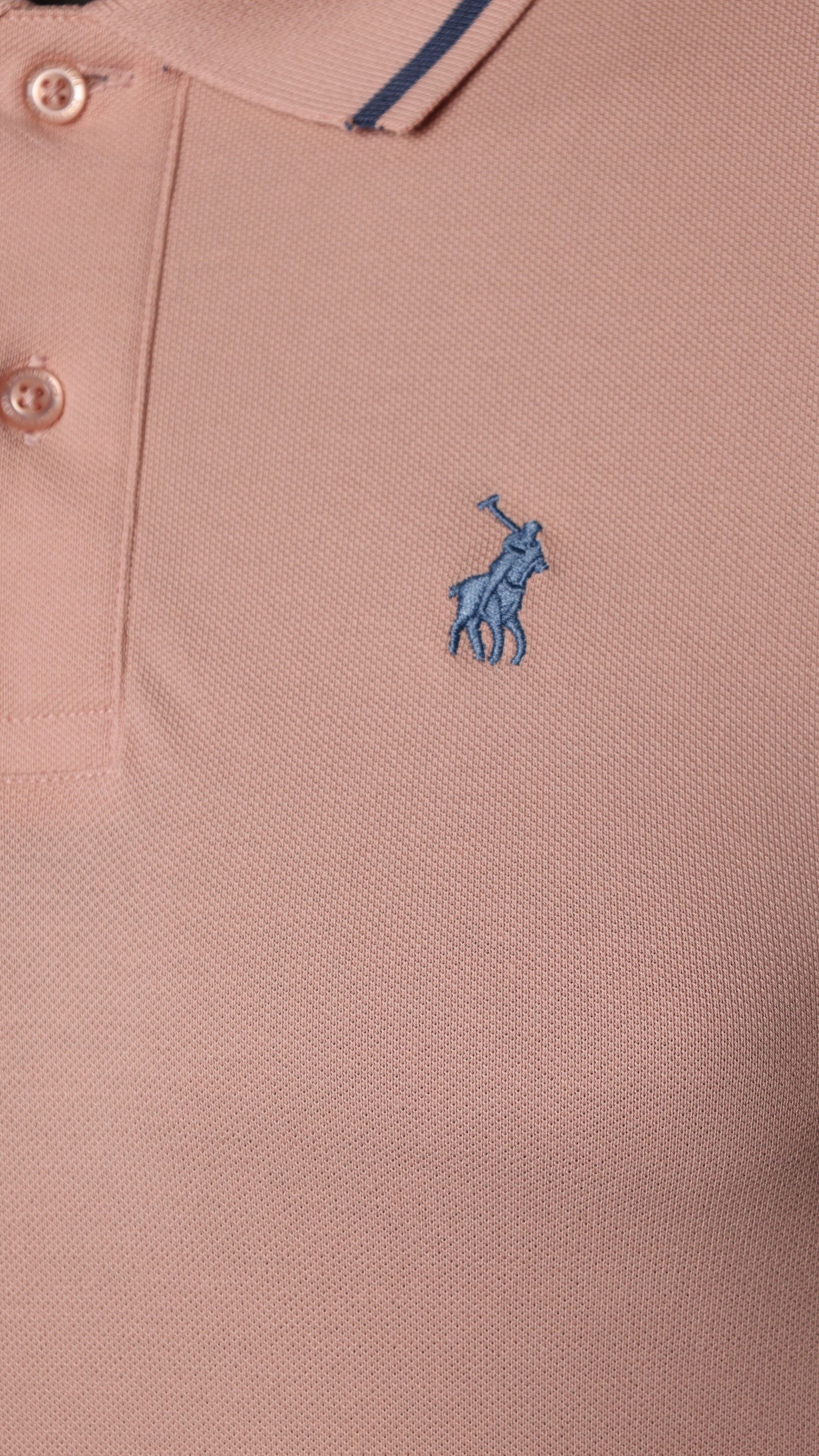 Polo Golfer Tipped Pique Pink