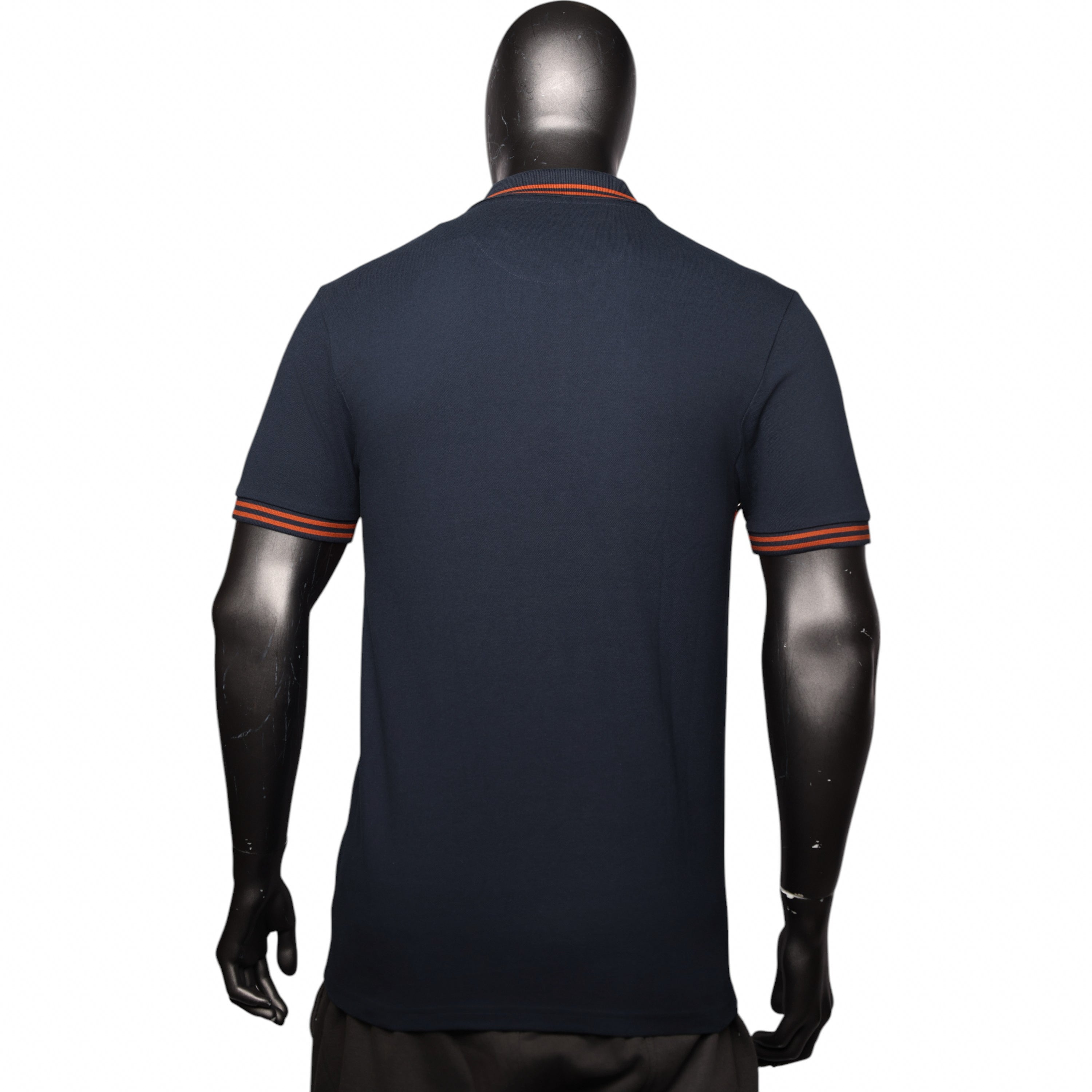 Polo Golfer Colourblock Navy Orange