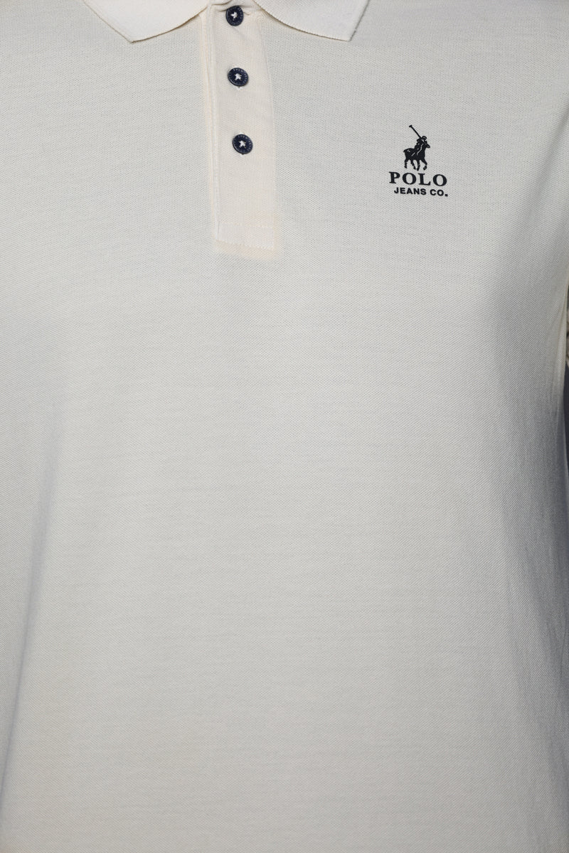 Polo Golfer Pjc Overdyed Ecru