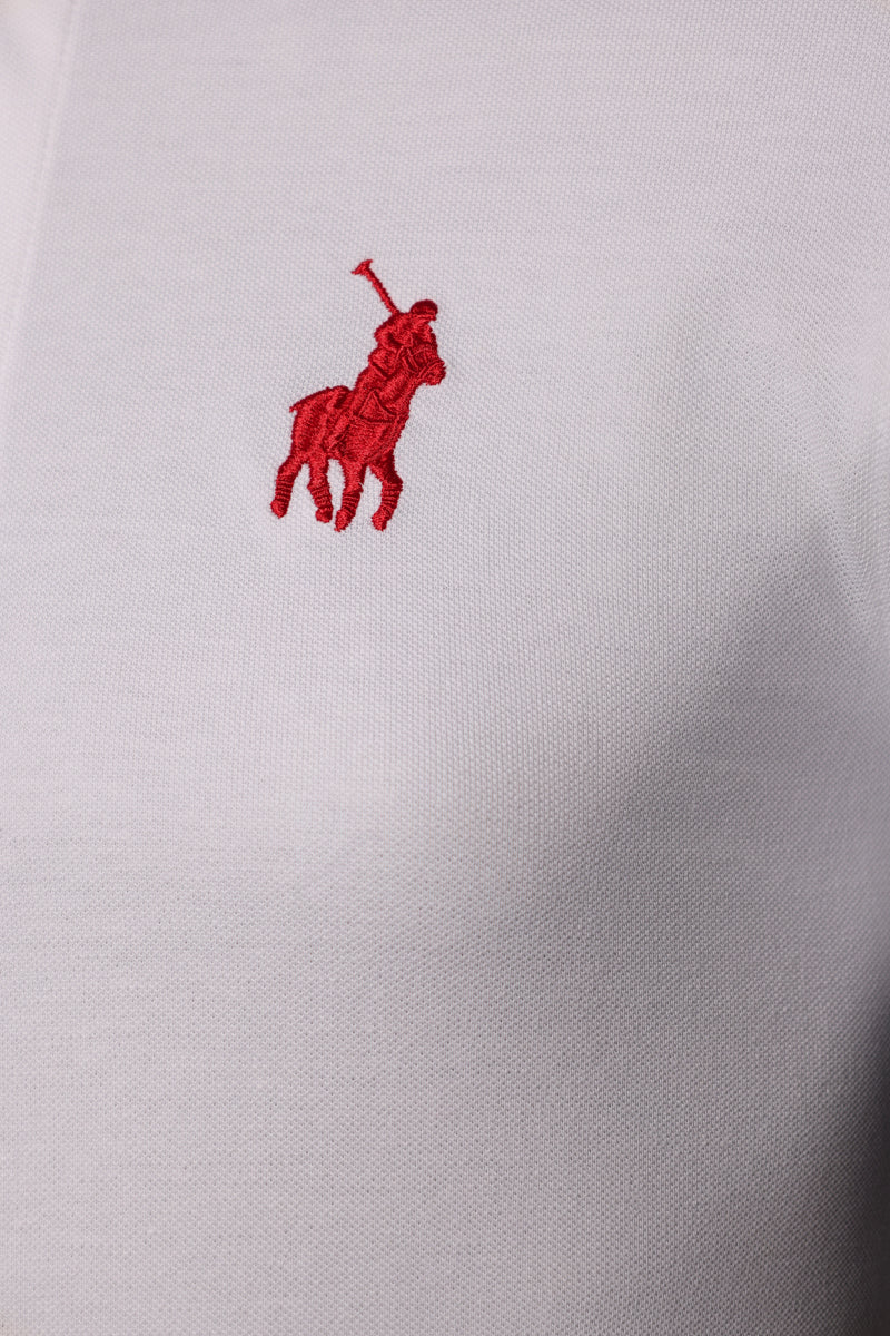 Polo Golfer Logo White-Red-Black