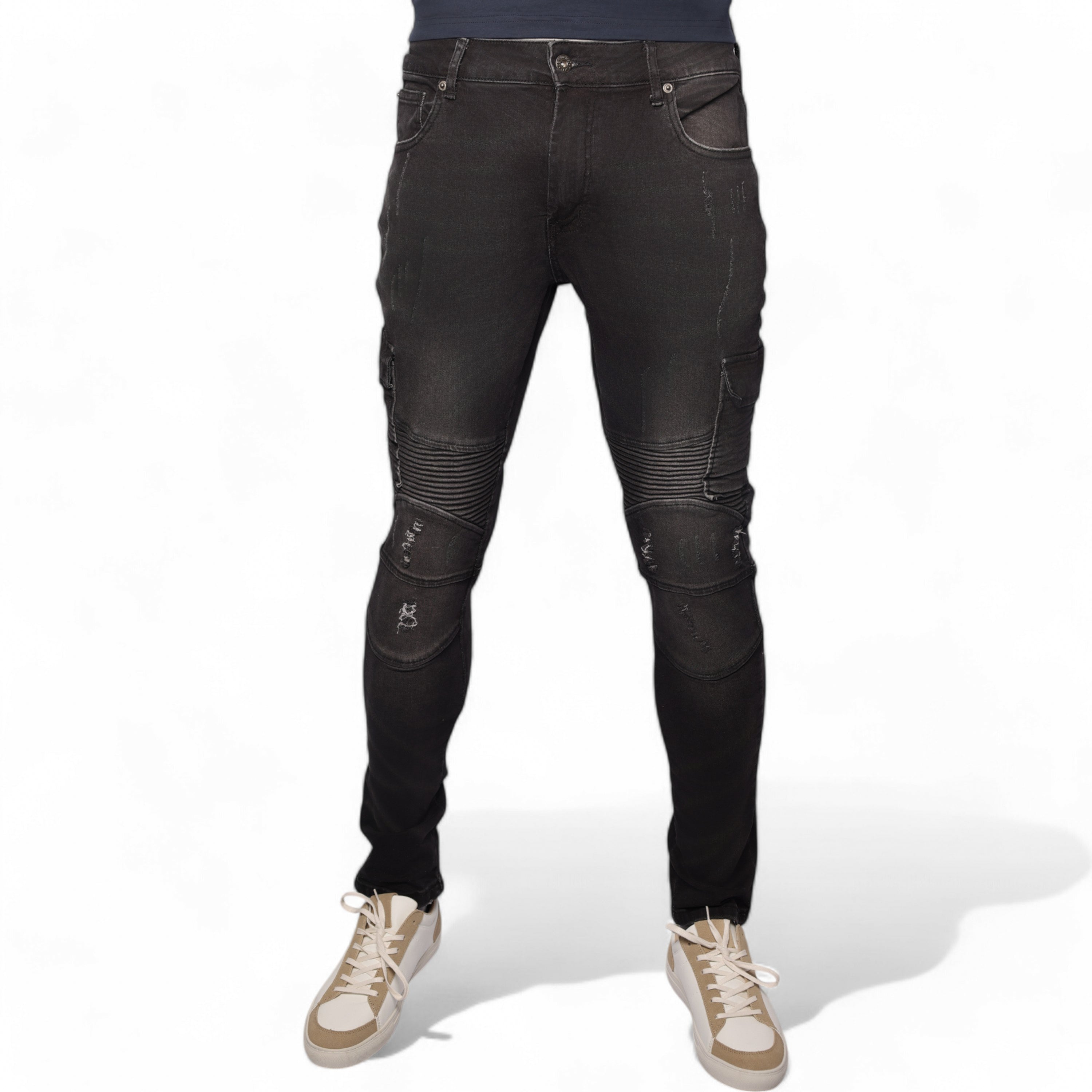 Cutty Jeans Biker Denim Black