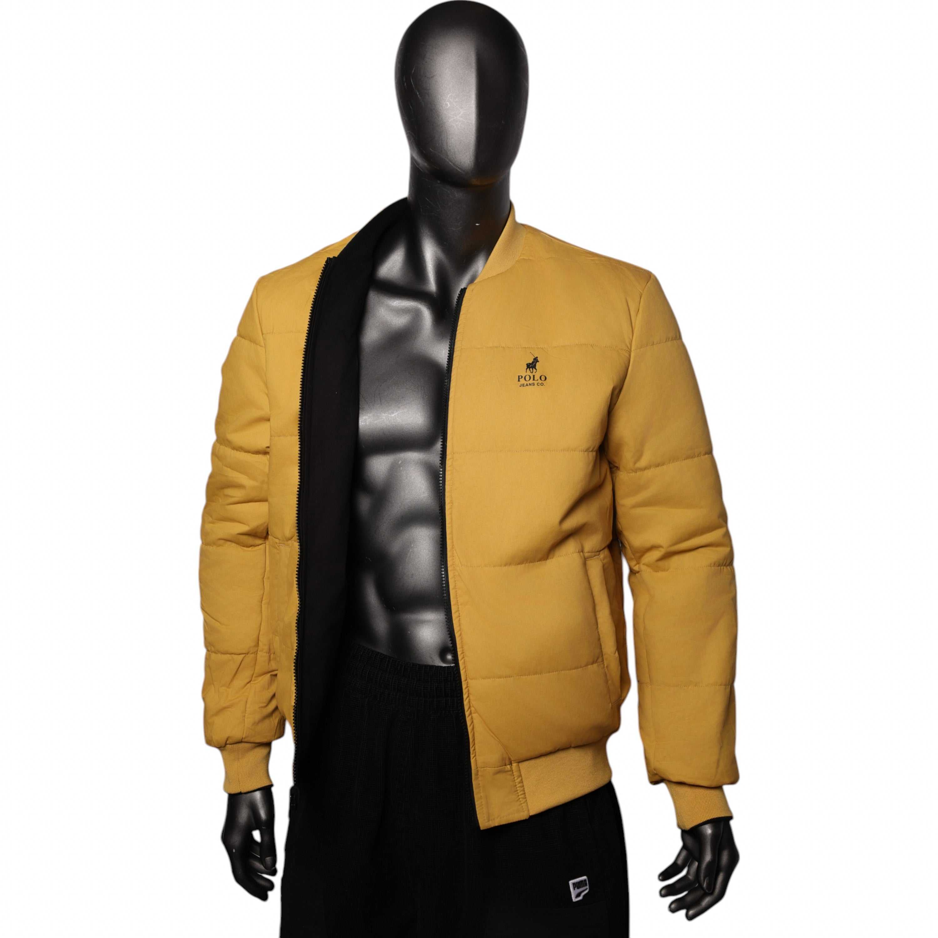 Polo Jacket Overdyed Black and Yellow