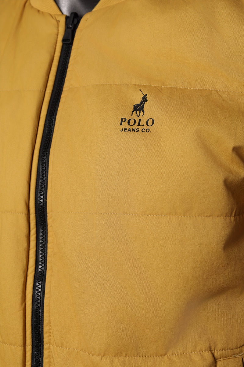 Polo Jacket Overdyed Black and Yellow