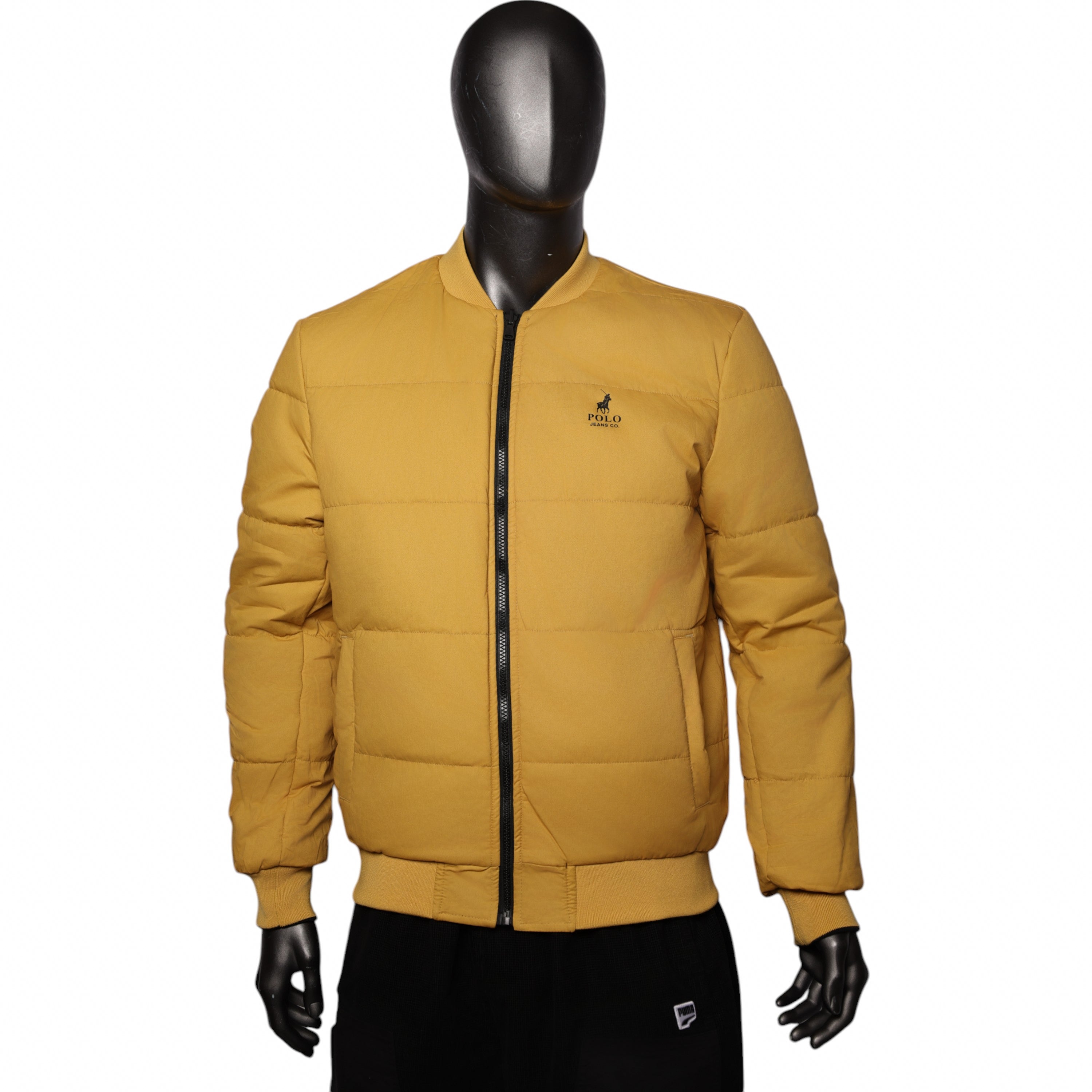 Polo Jacket Overdyed Black and Yellow