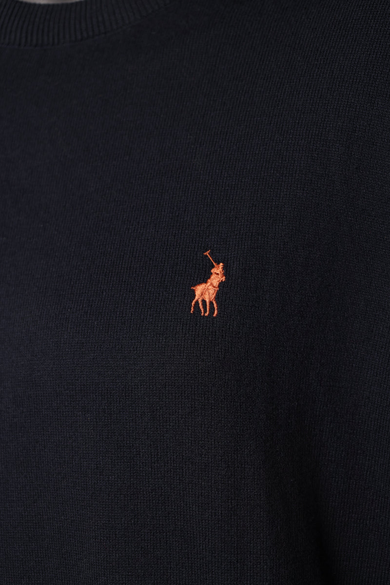 Polo Sweater Classic Knitwear Navy