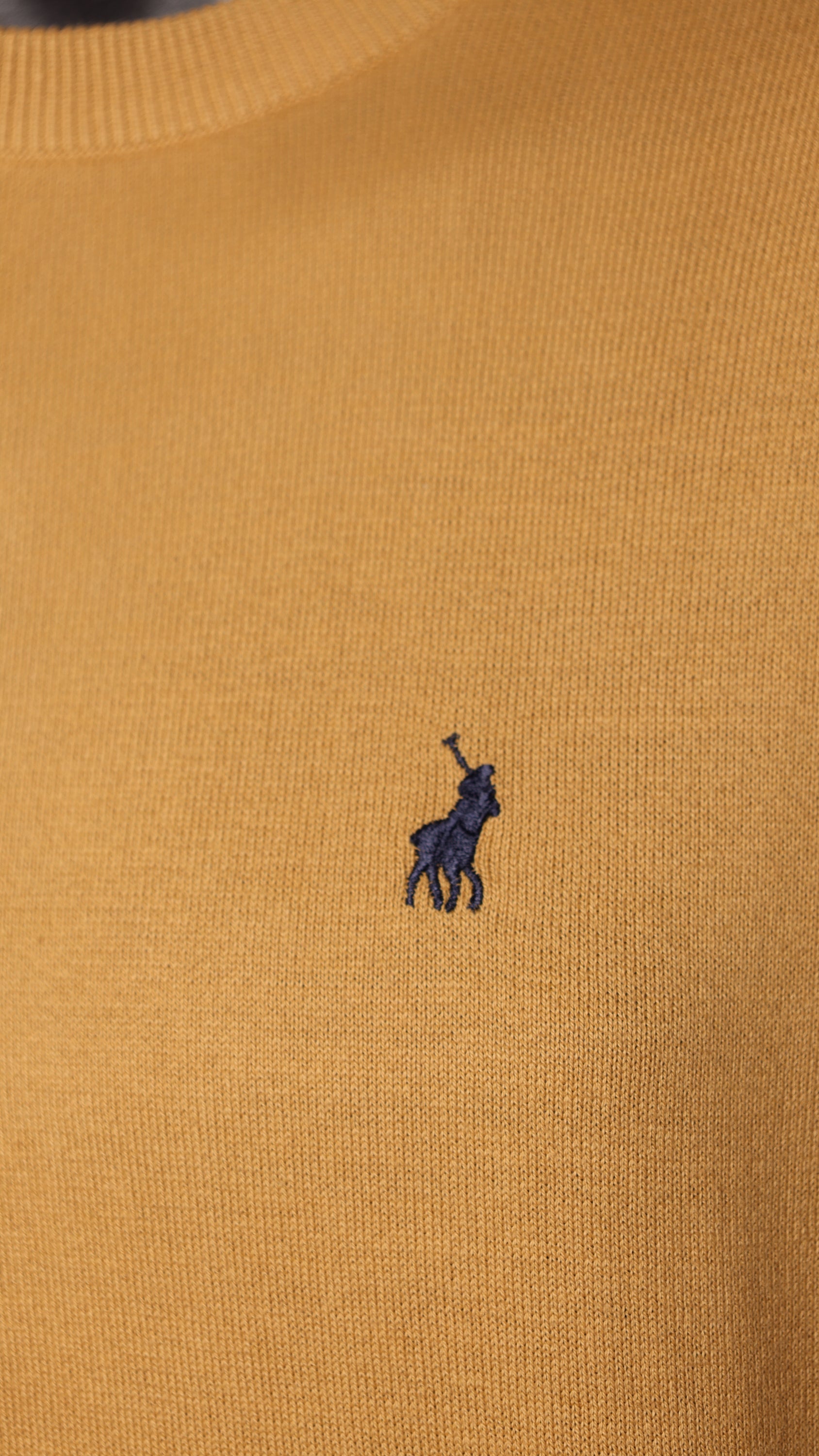 Polo Sweater Classic Knitwear Mustard