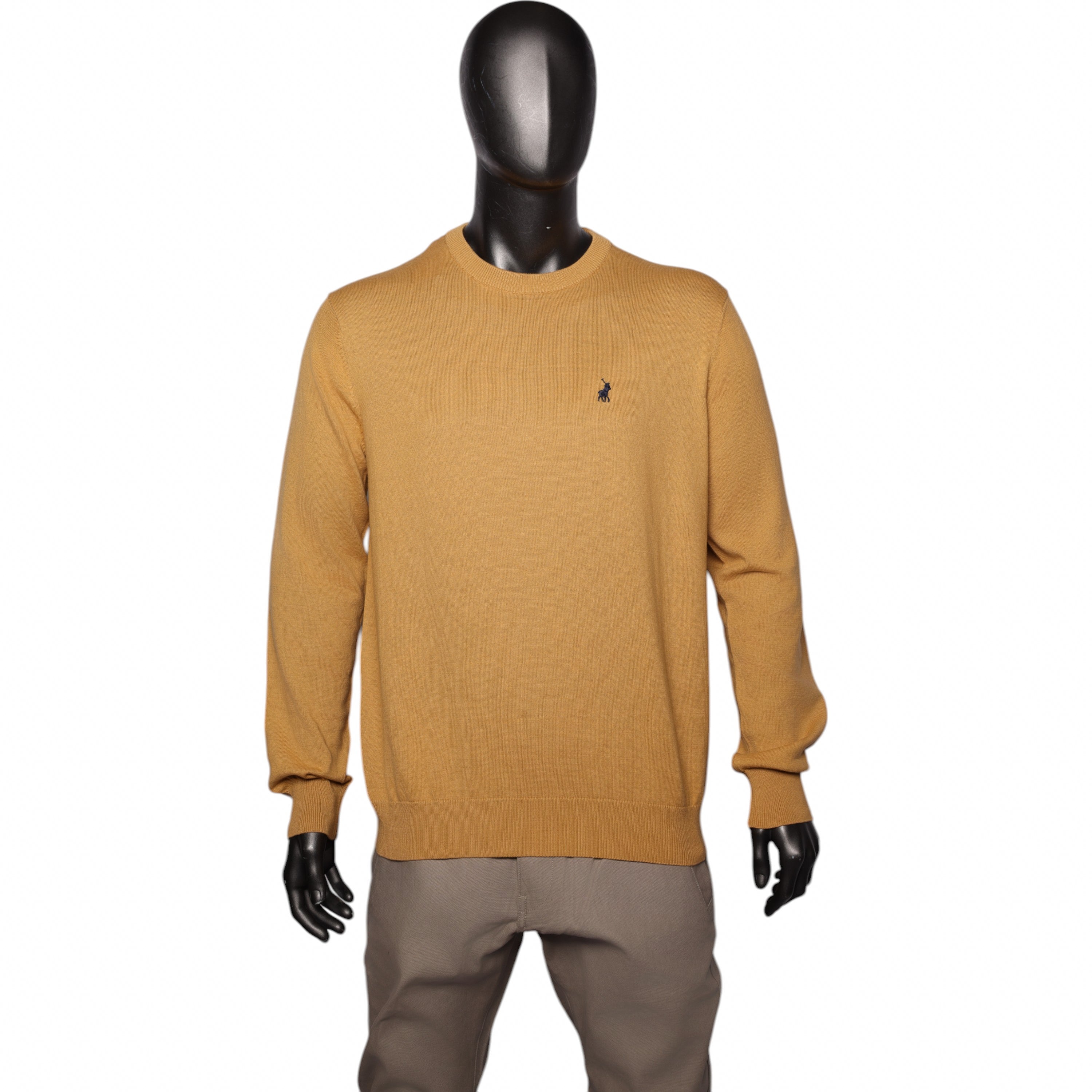 Polo Sweater Classic Knitwear Mustard