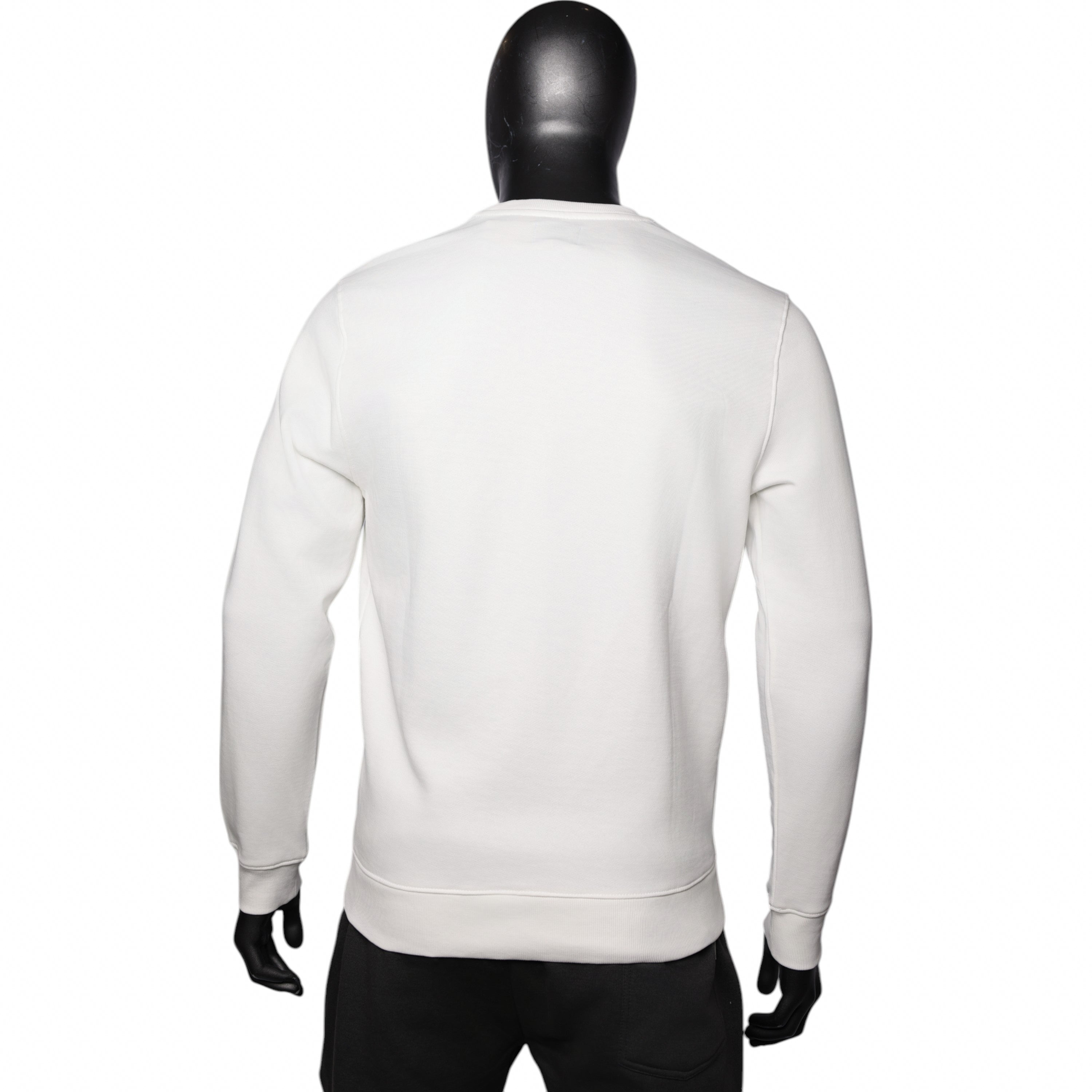 Polo Sweater Brushed Crest White