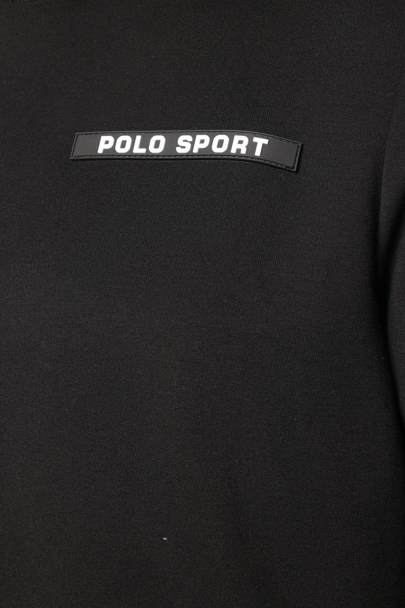 Polo Sweater Tech Fleece Black