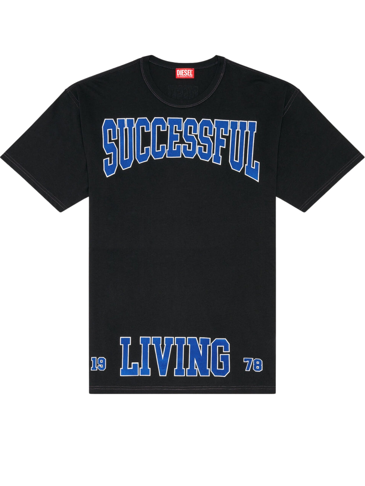 Diesel T-Shirt T-Boxt-N9 Successful Living Black