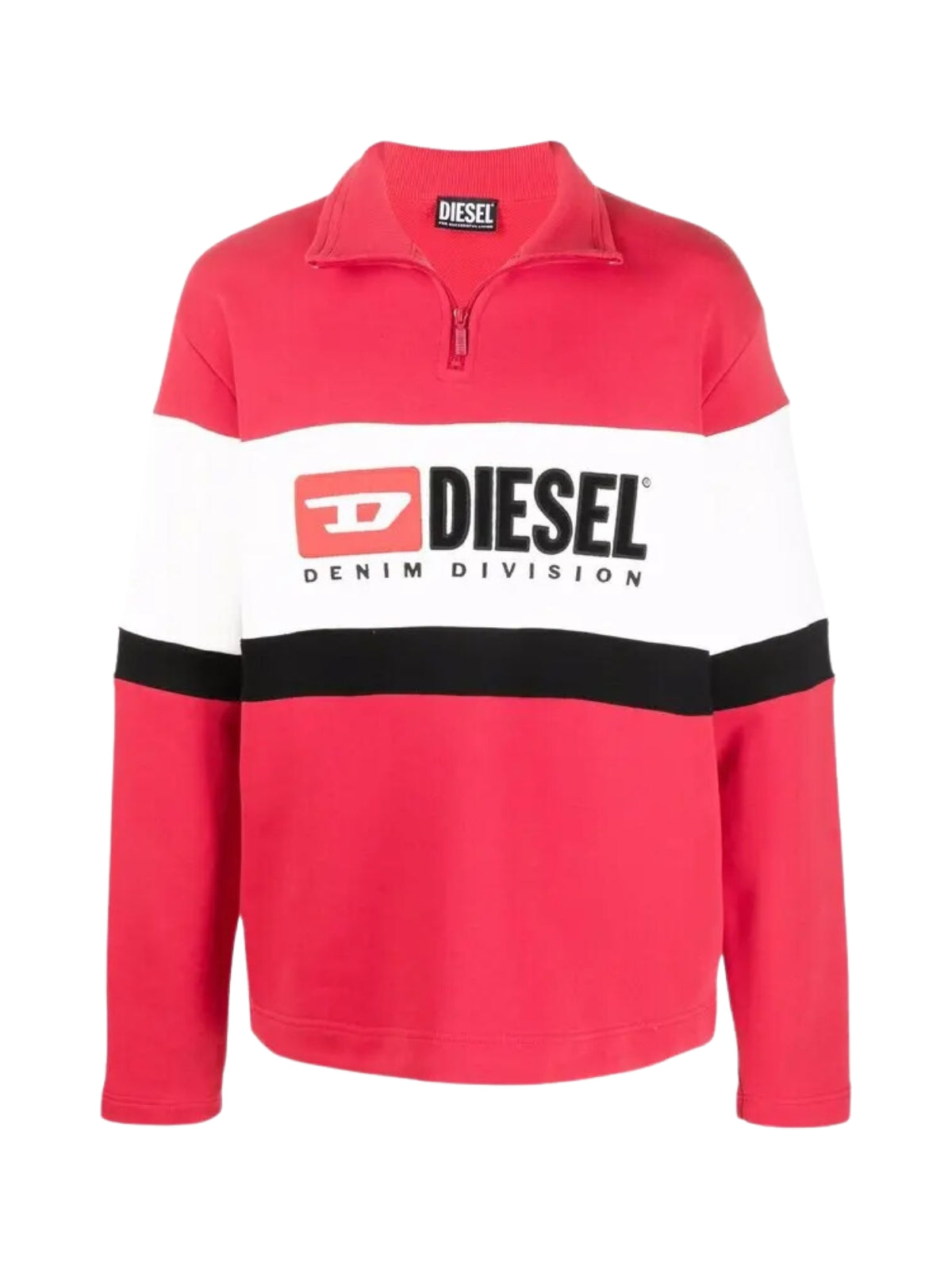 Diesel Sweater S-Saint Zip Red