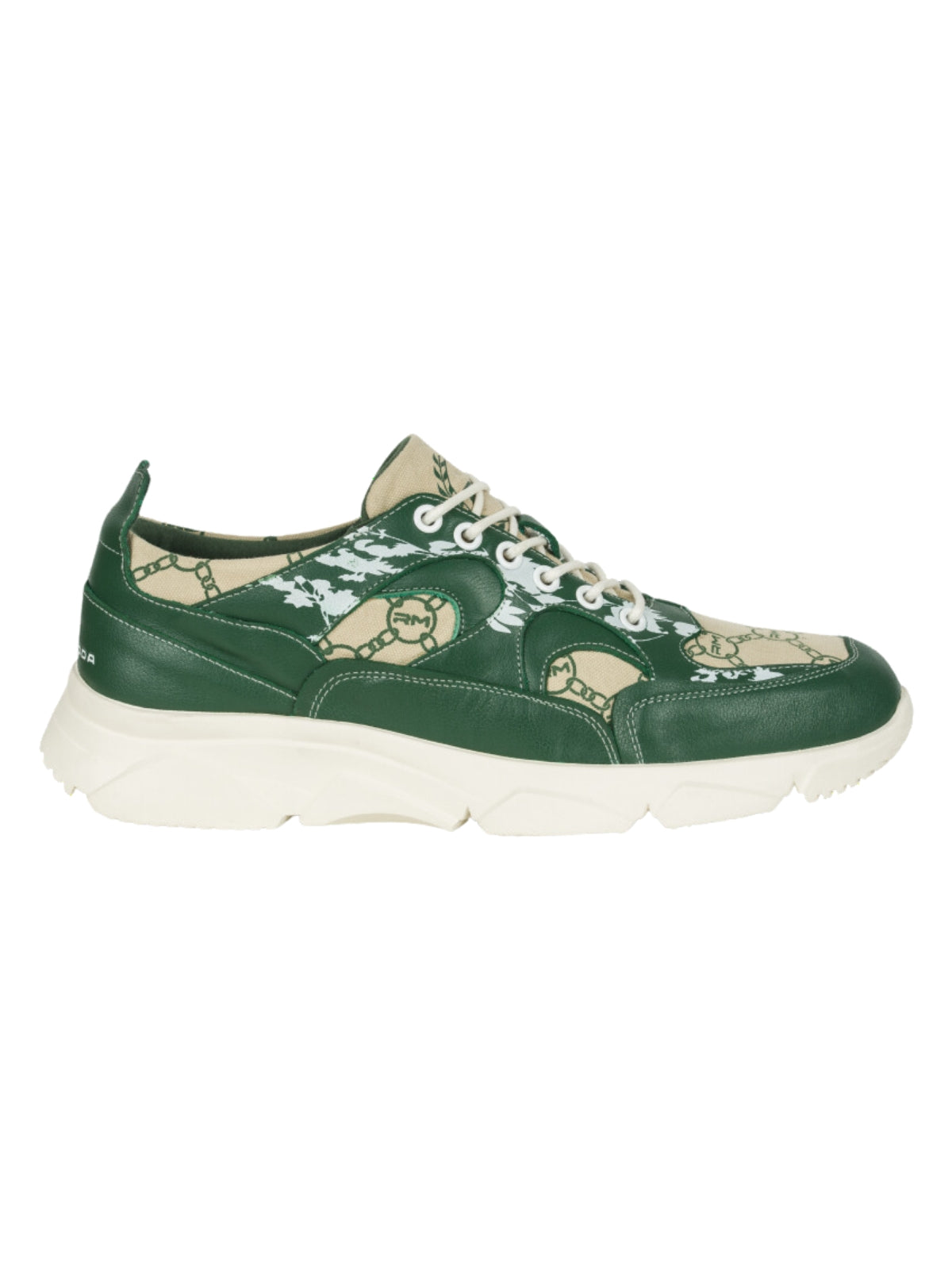 Rossimoda Sneaker Corridore Low Fluire Forest Green-Beige