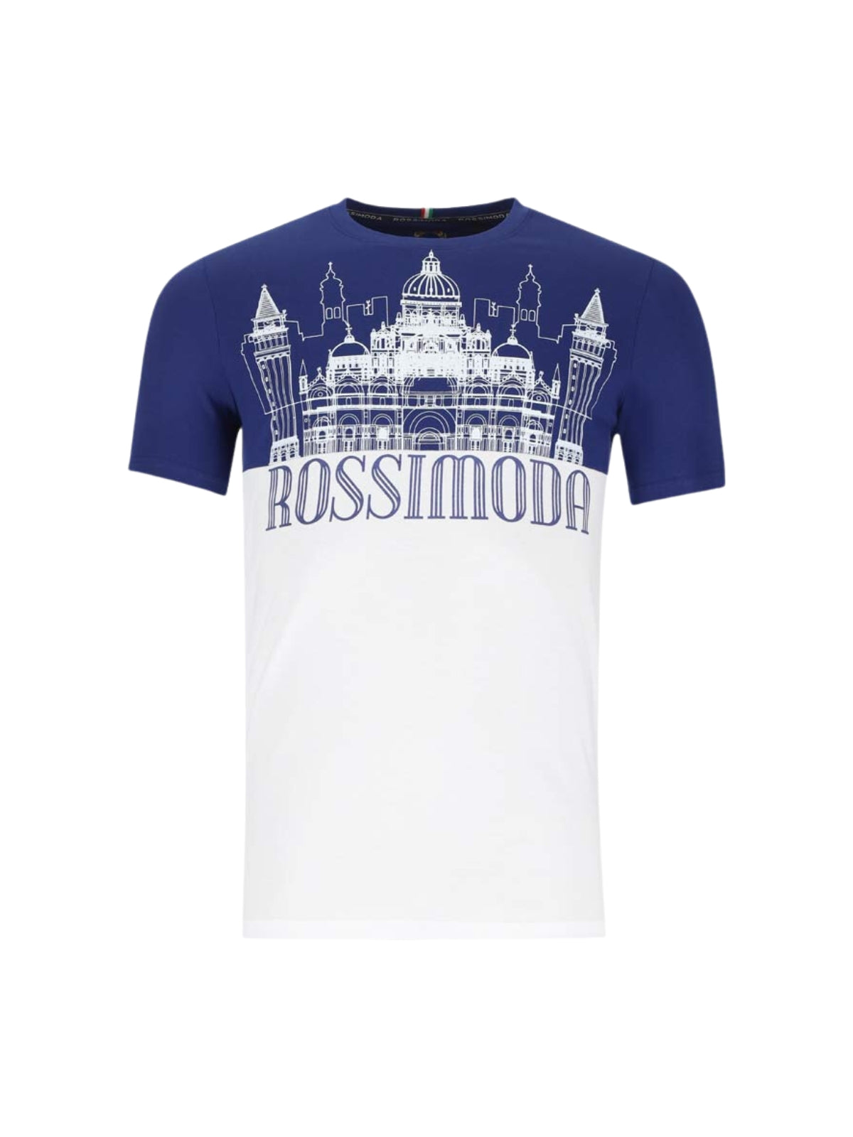 Rossimoda T-Shirt Edifici Venezia Navywhite