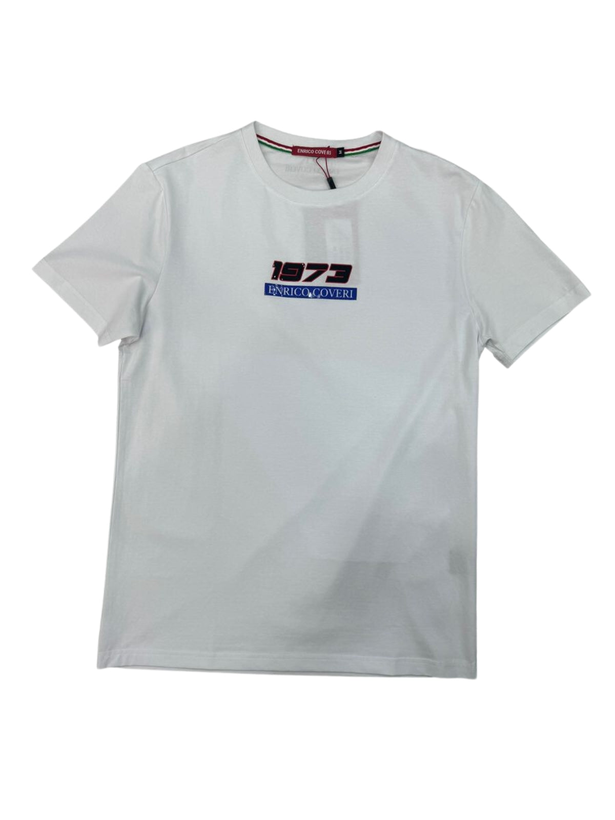 Enrico T-Shirt Center Logo White