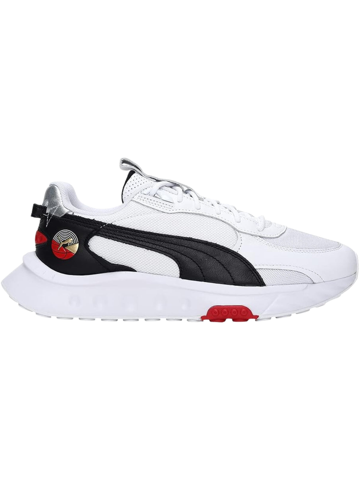 Puma Sneaker Ladies Wild Rider As White-Black Hr Red