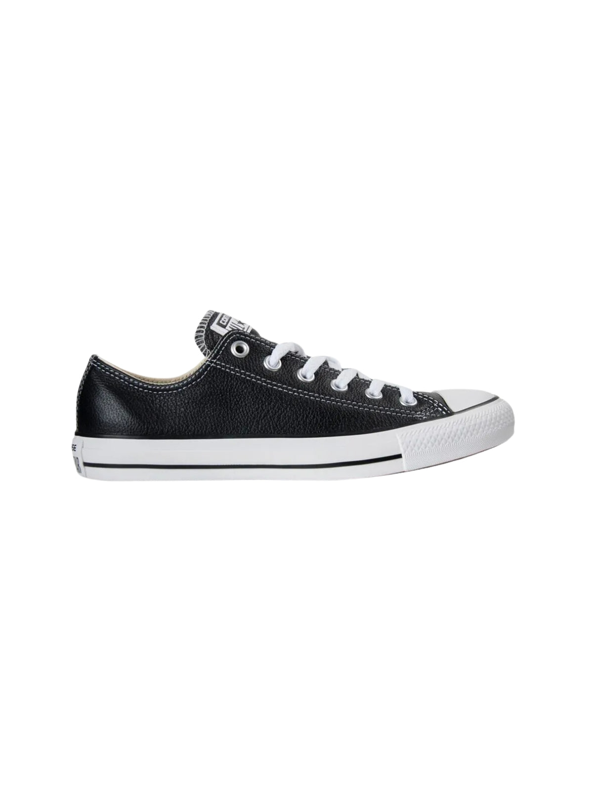 Allstar Low Leather Yth Black