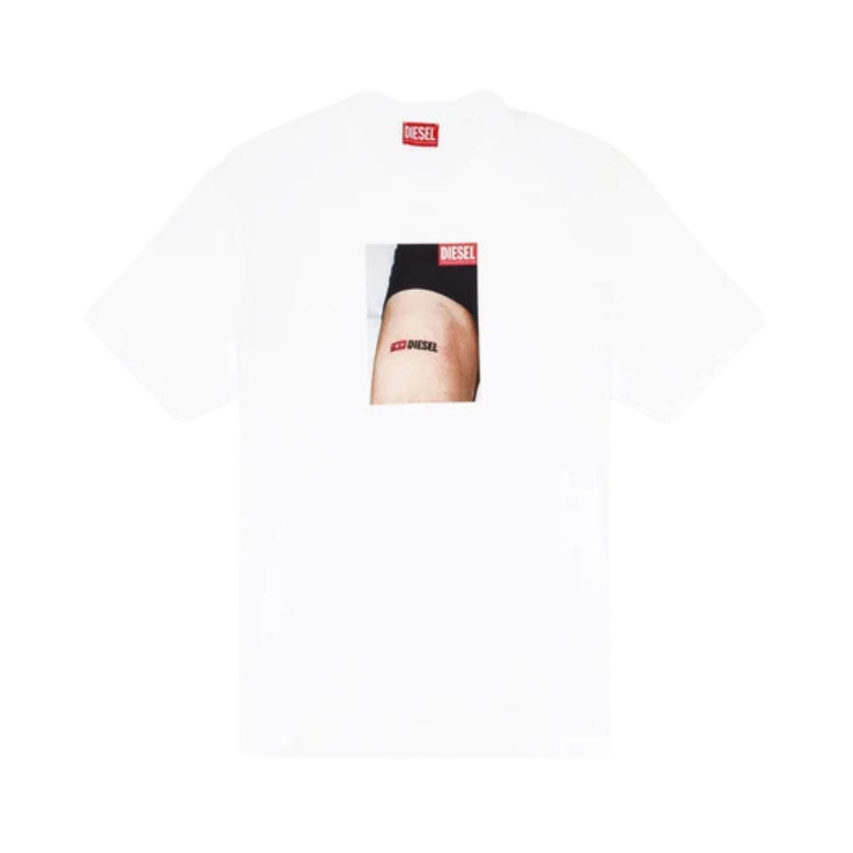 Diesel T-Shirt T-Adjust Logo White