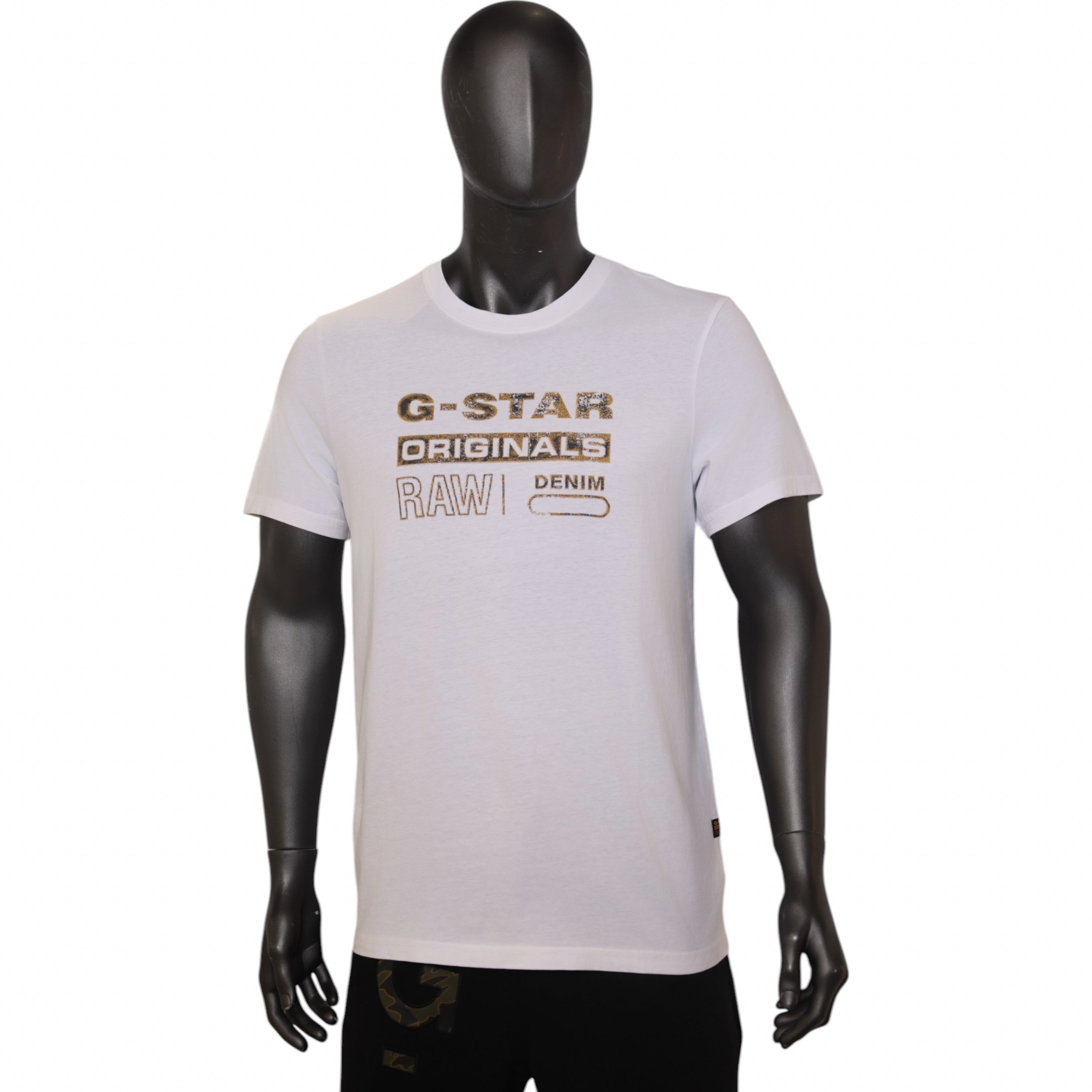 G-Star T-Shirt Distressed Original Slim White