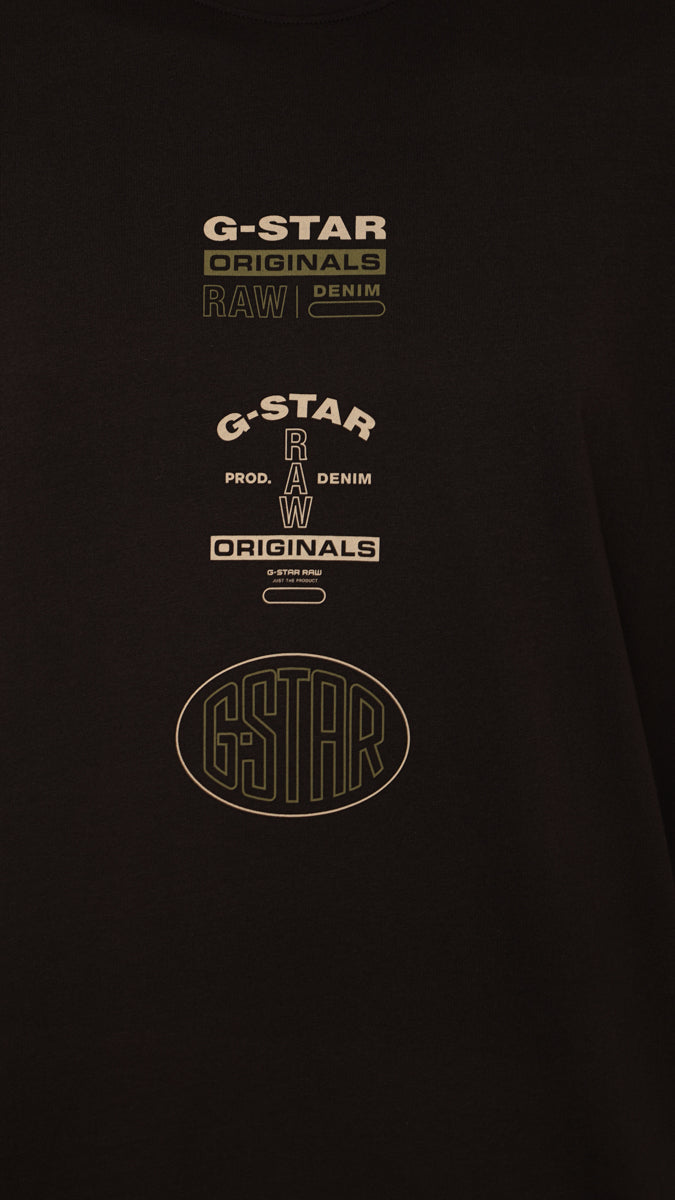 G-Star T-Shirt Multi Originals Dark Black