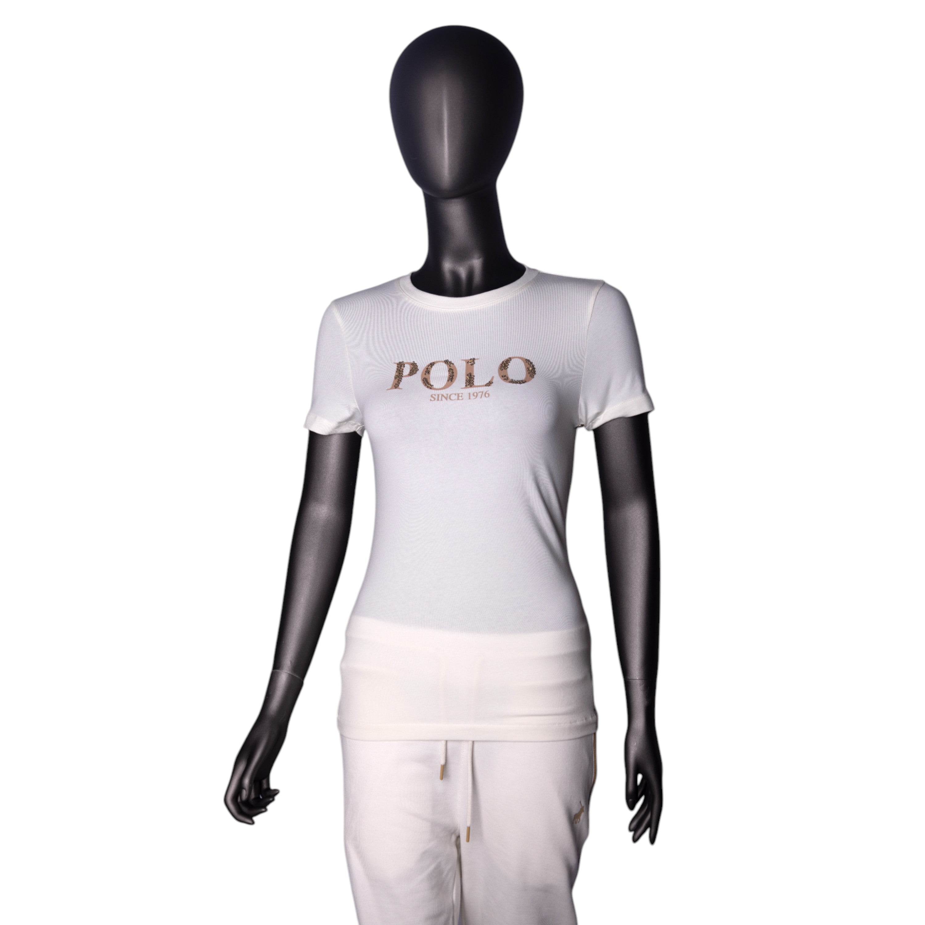 Polo T-Shirt Ladies Logo Off-White