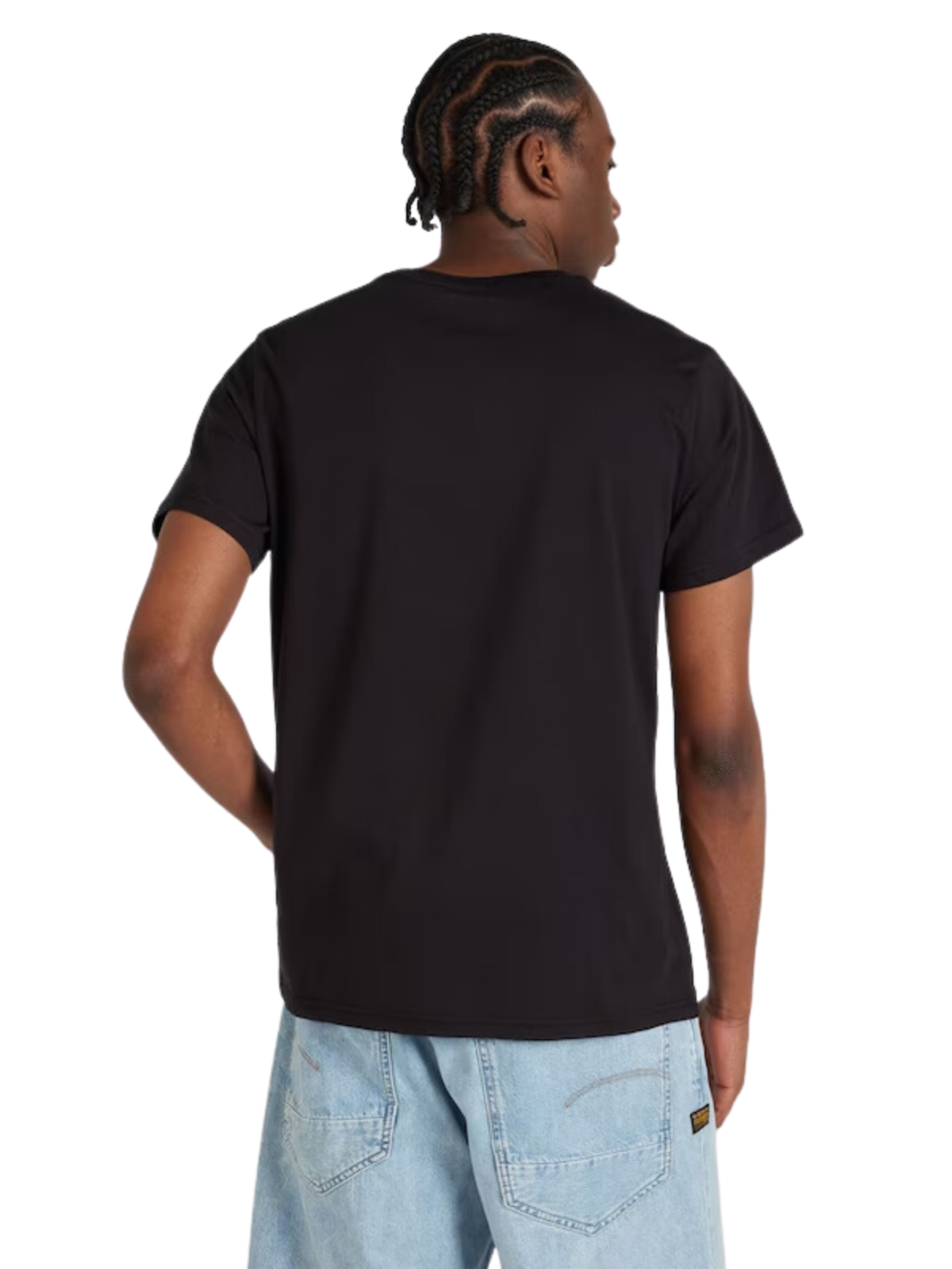 G-Star T-Shirt Distressed Logo Black