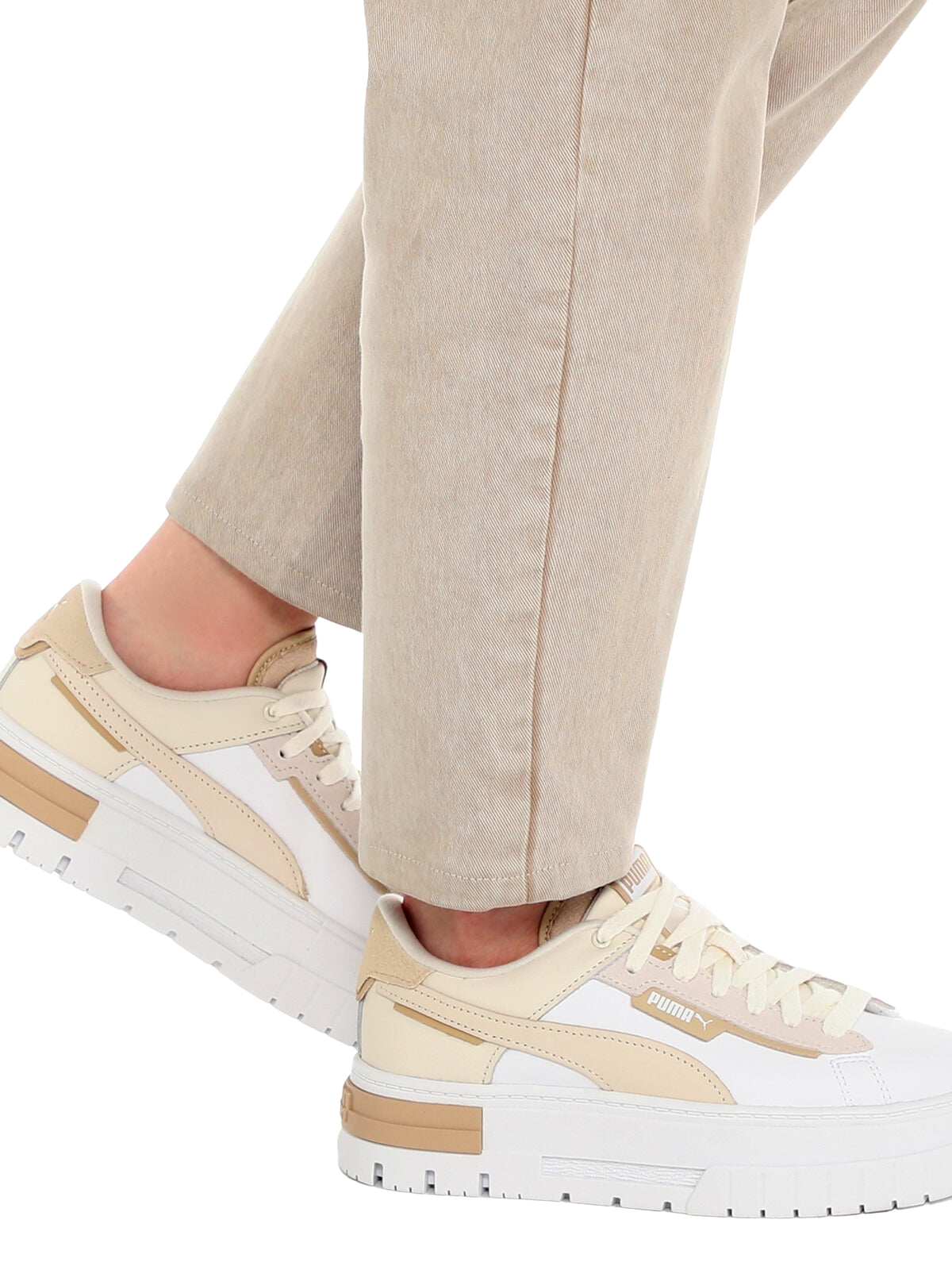 Puma Sneaker Ladies Mayze Crashed No Filter Beige-Cream