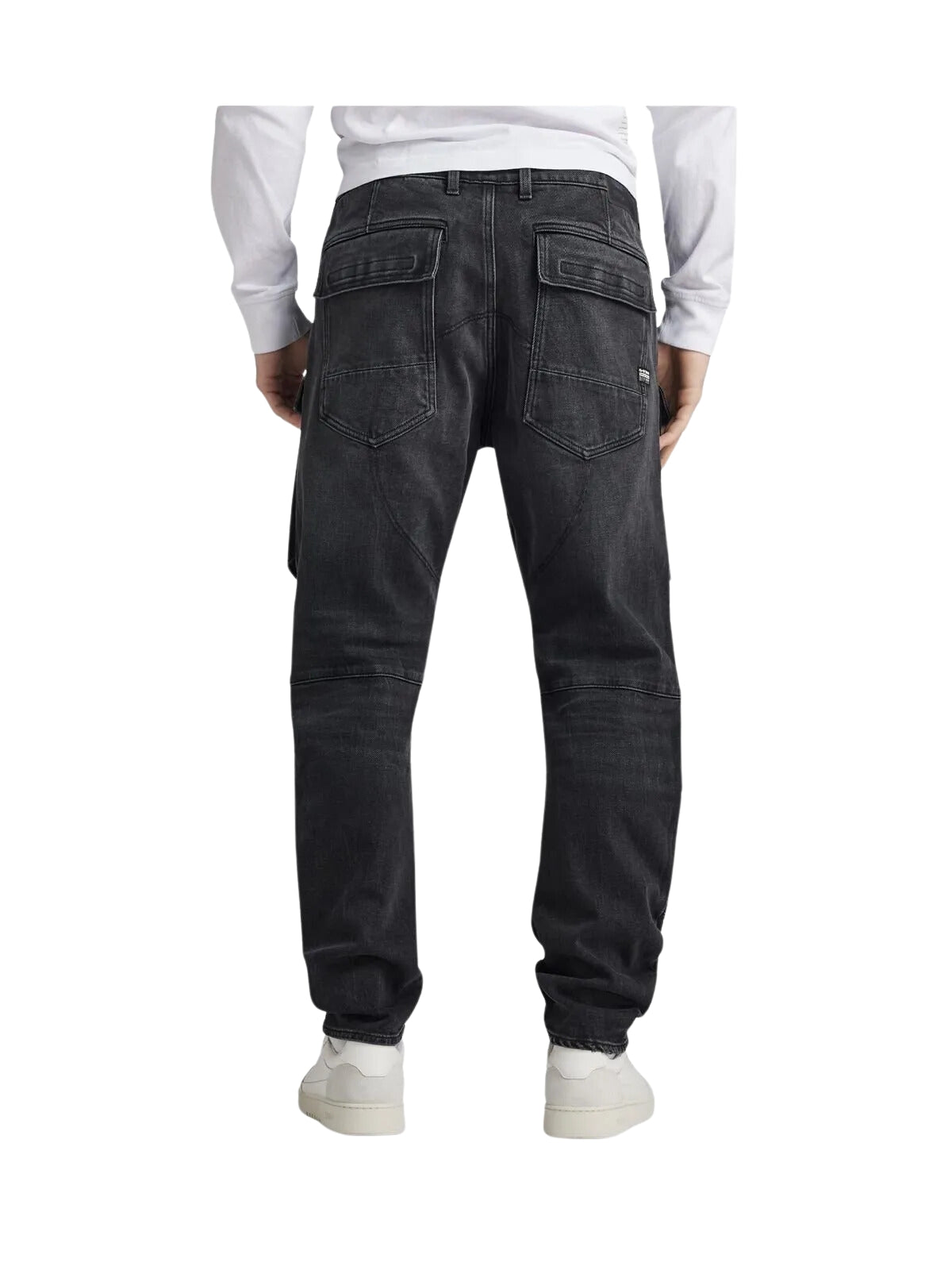 G-Star Cargo Pants 3D Tapered Denim Worn In Black Moon