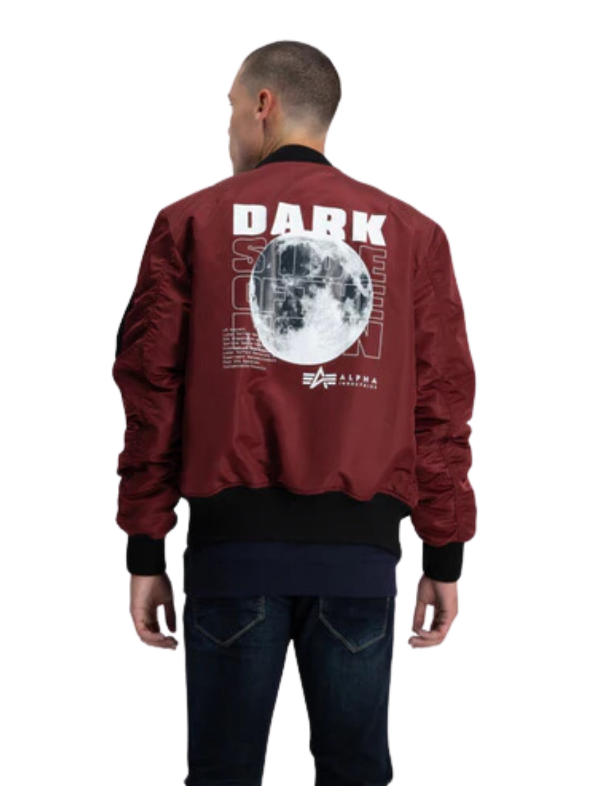 Alpha Jacket Ma-1 Vf Dark Side Reflective Burgundy