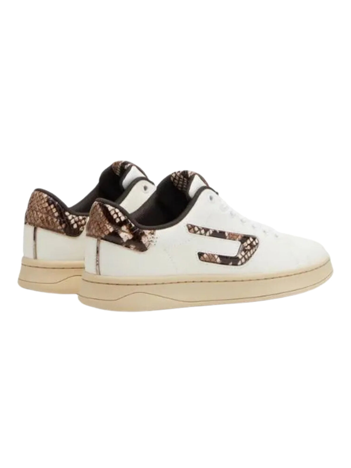 Diesel Sneaker Ladies S-Athene Low Snake Print White