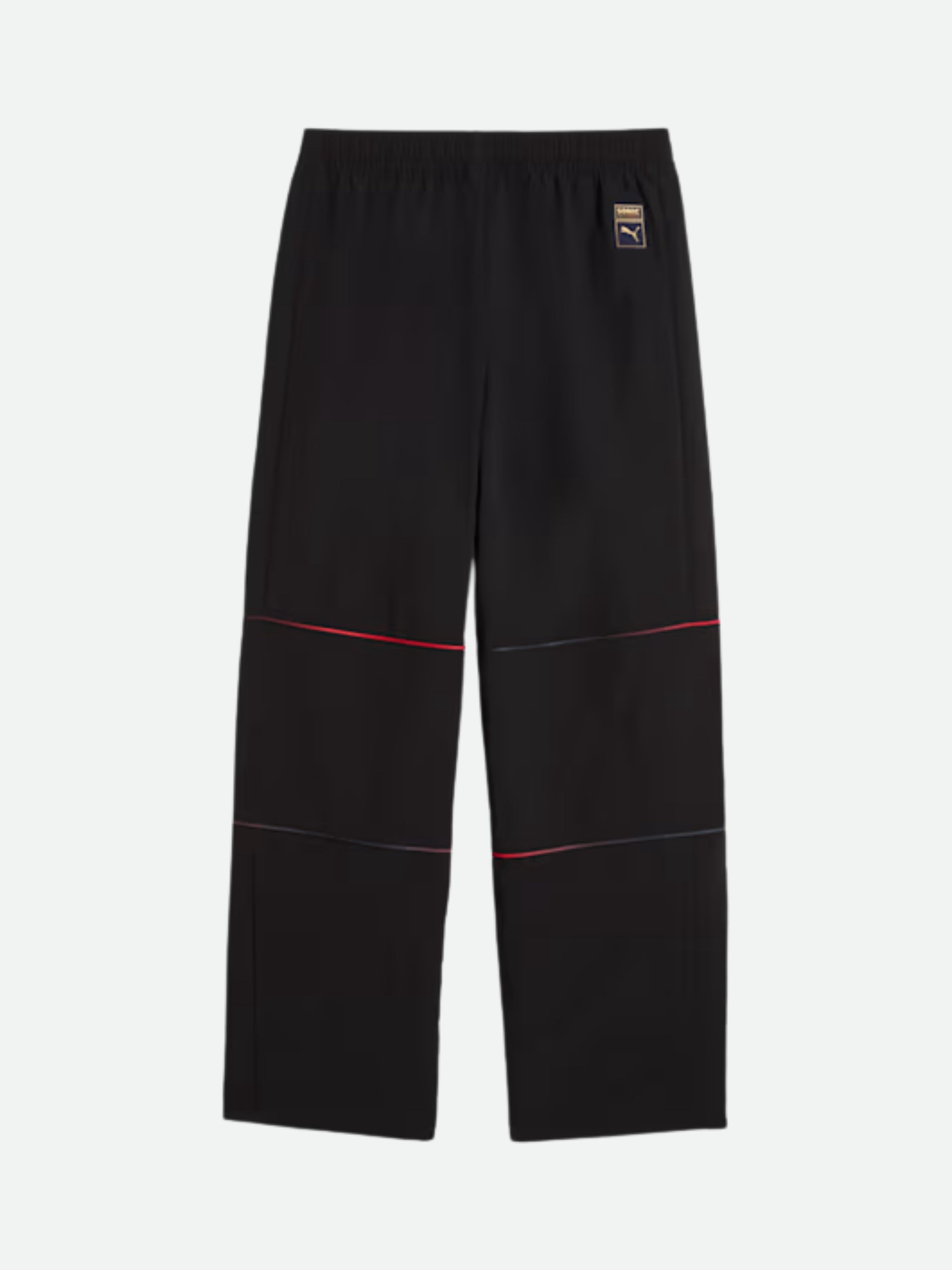 PUMA TRACK PANTS X SONIC RELAXED BLACK-RED