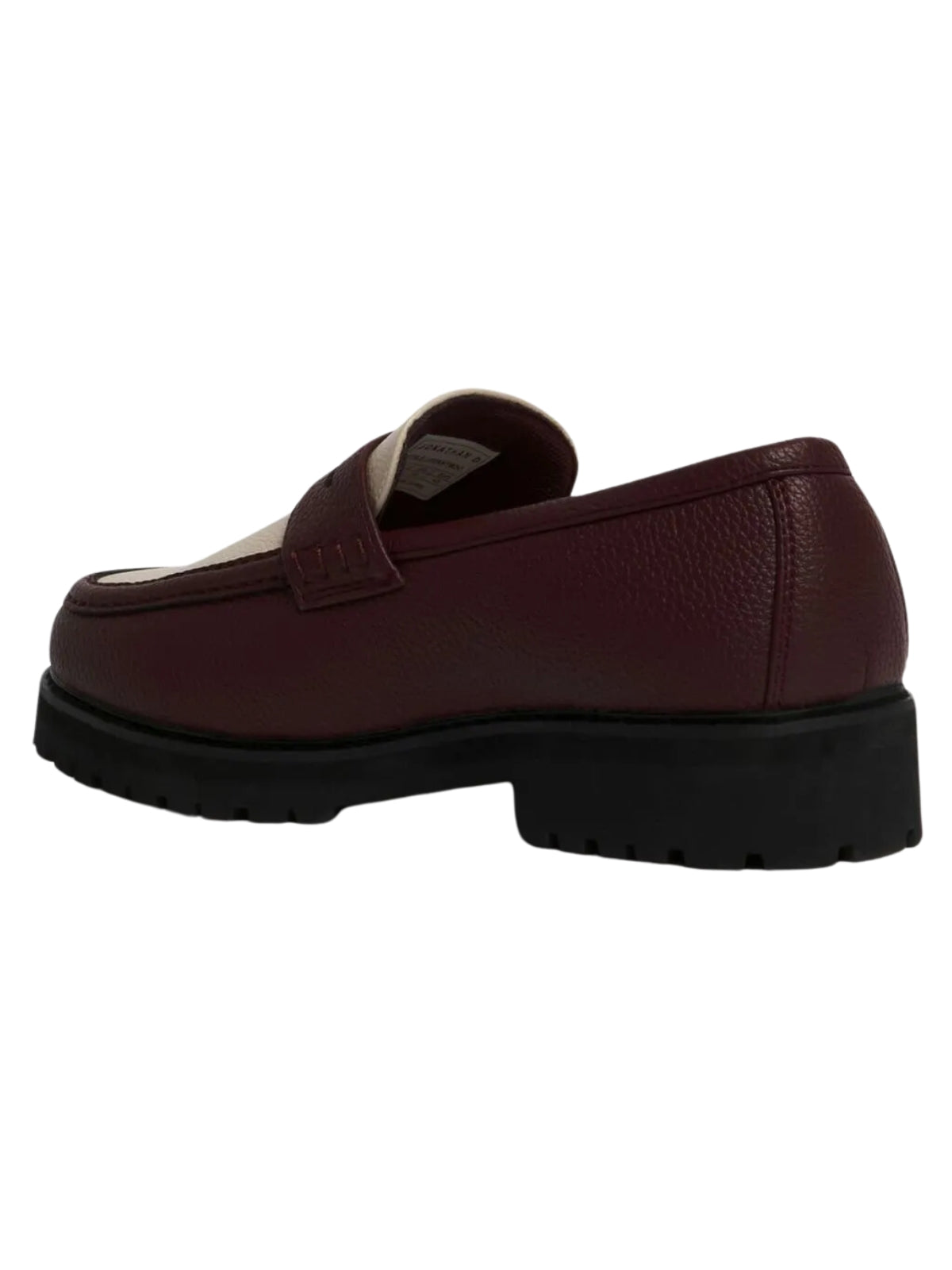 Jd Shoes Penny Mocc Burgundy-White