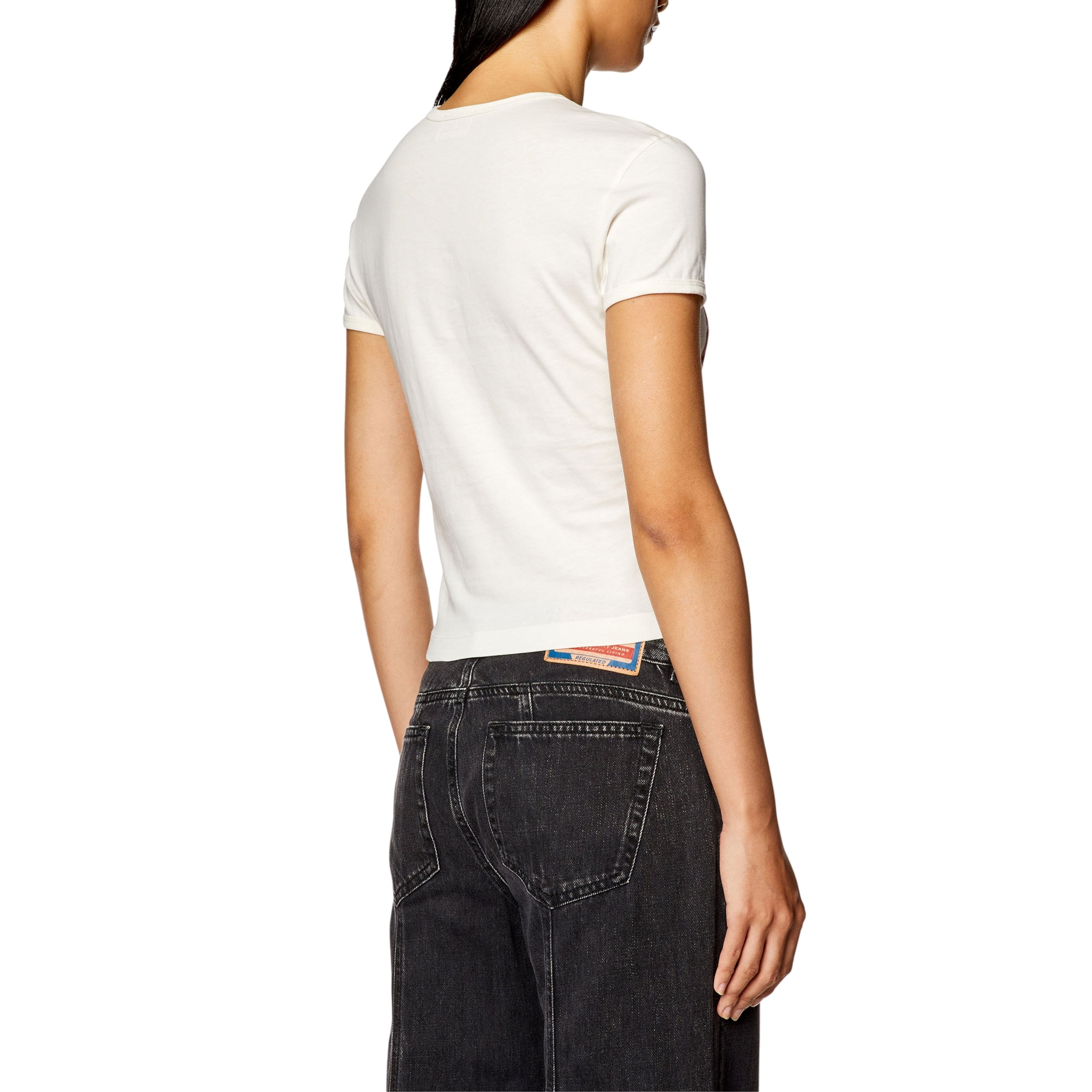 Diesel T-Shirt Ladies T-Uncutie Long N17 White