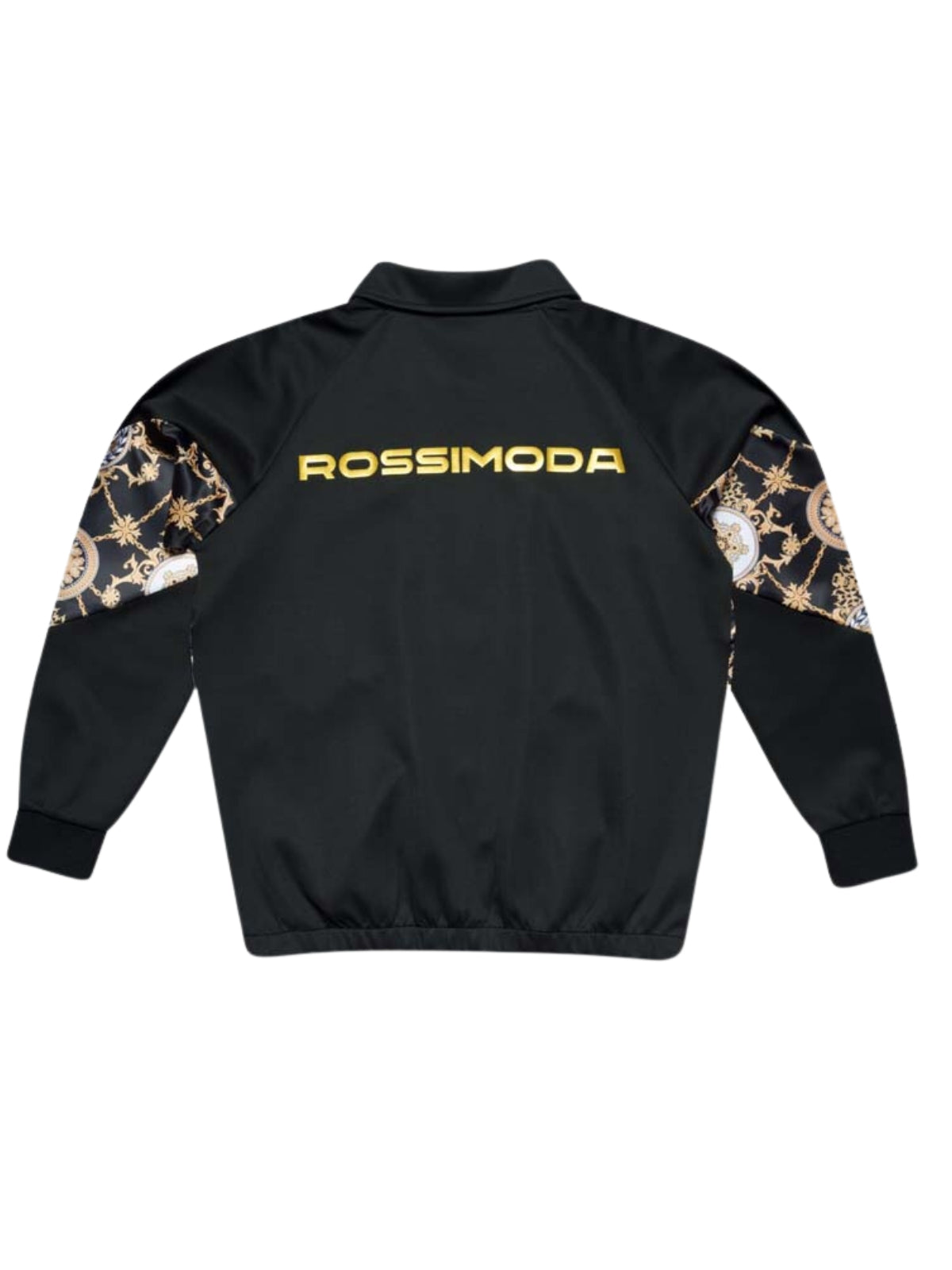 Rossimoda Jacket Floreale Track Top Black-Gold