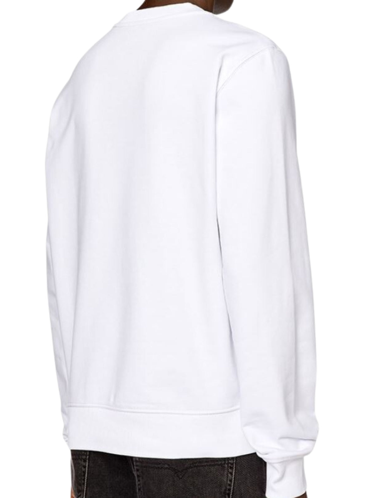 Diesel Sweater Ginn K40 Logo White