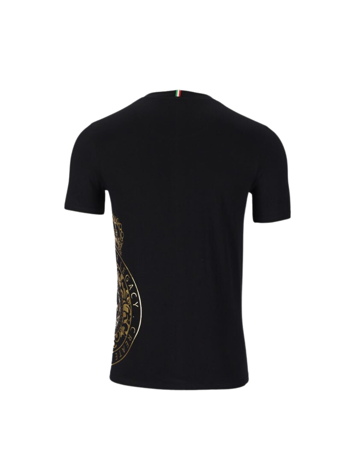 Rossimoda T-Shirt Floreale Crown Blackgold