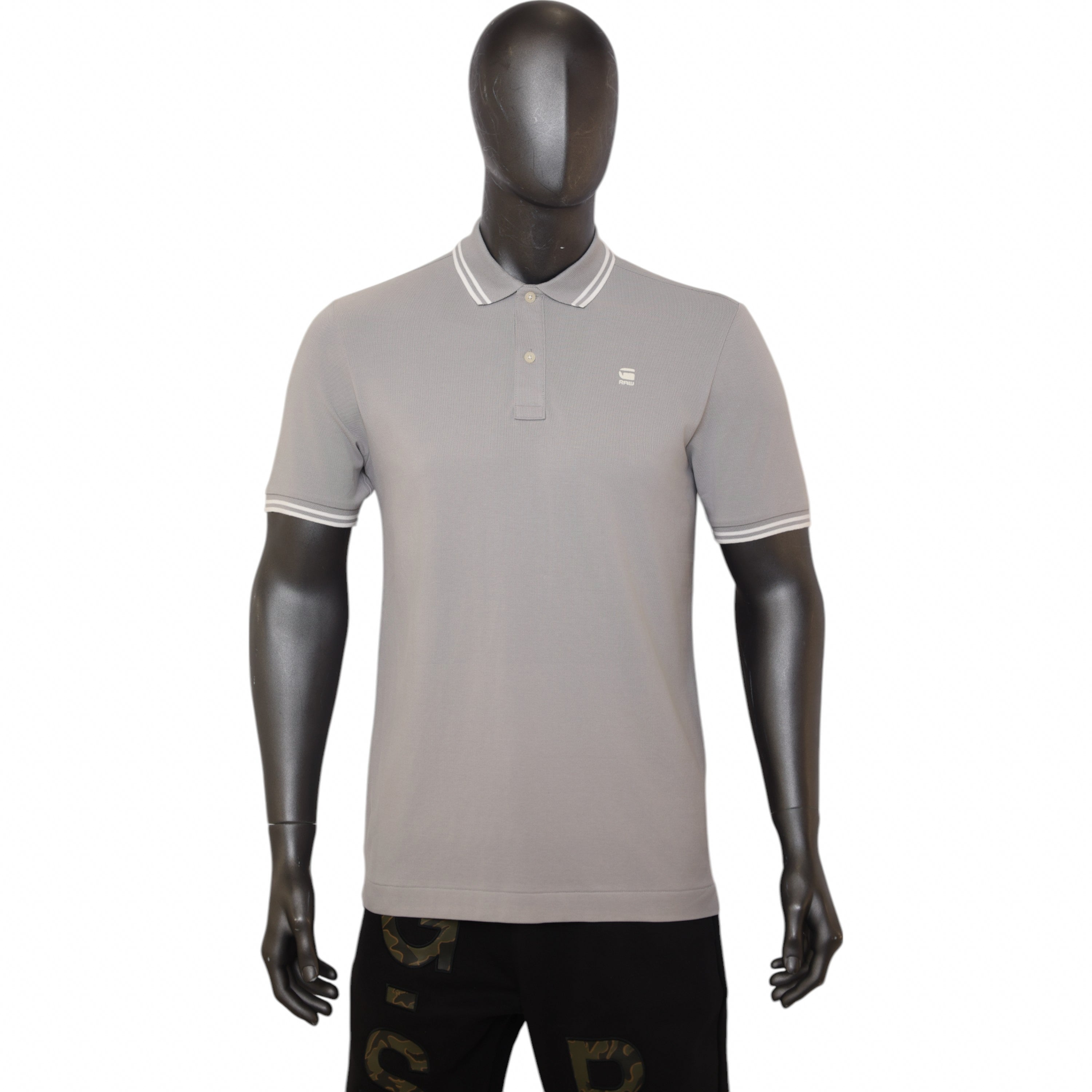 G-Star Golfer Dunda Slim Stripe Grey Alloy