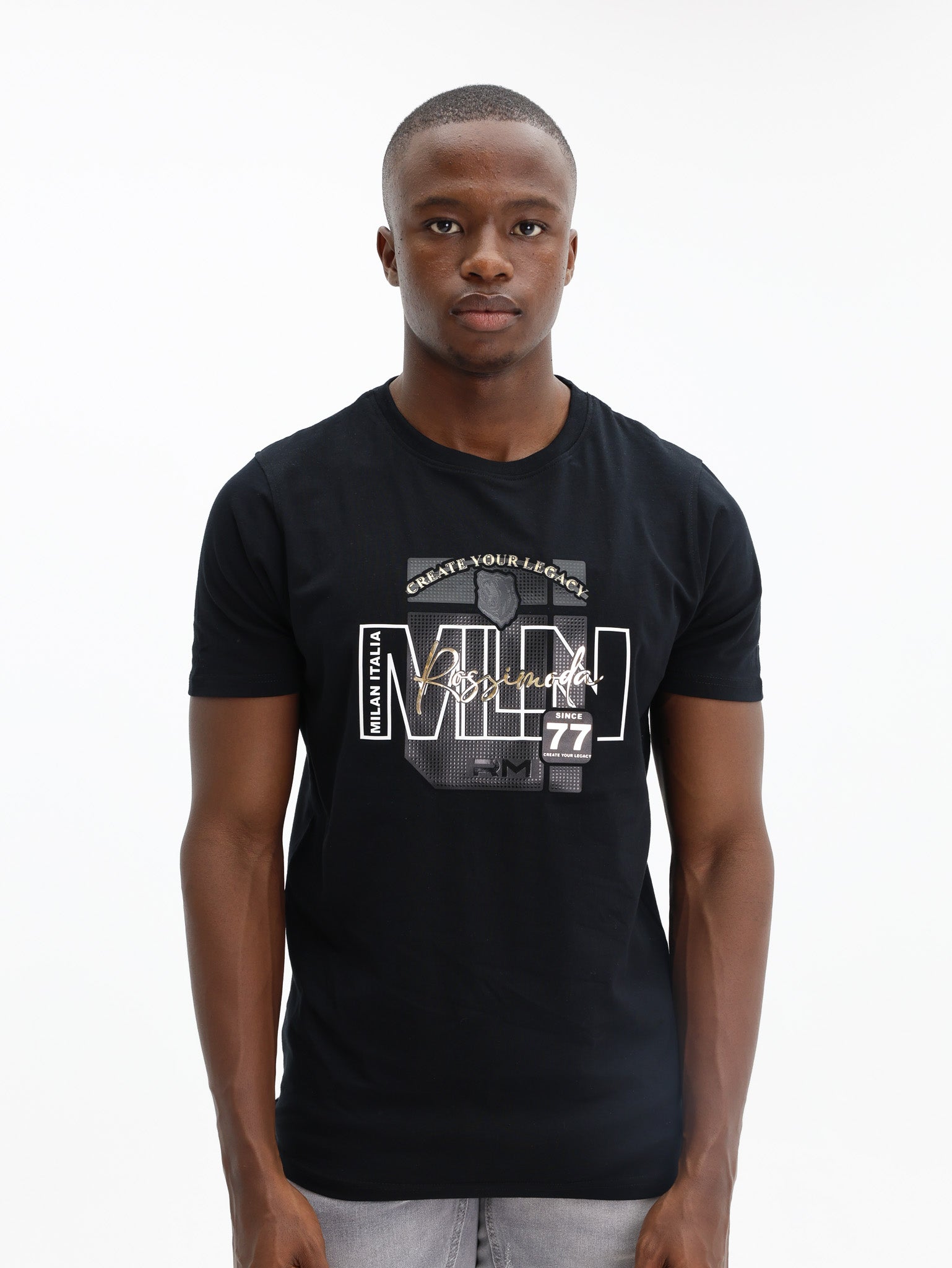 Rossimoda T-Shirt Milano Black