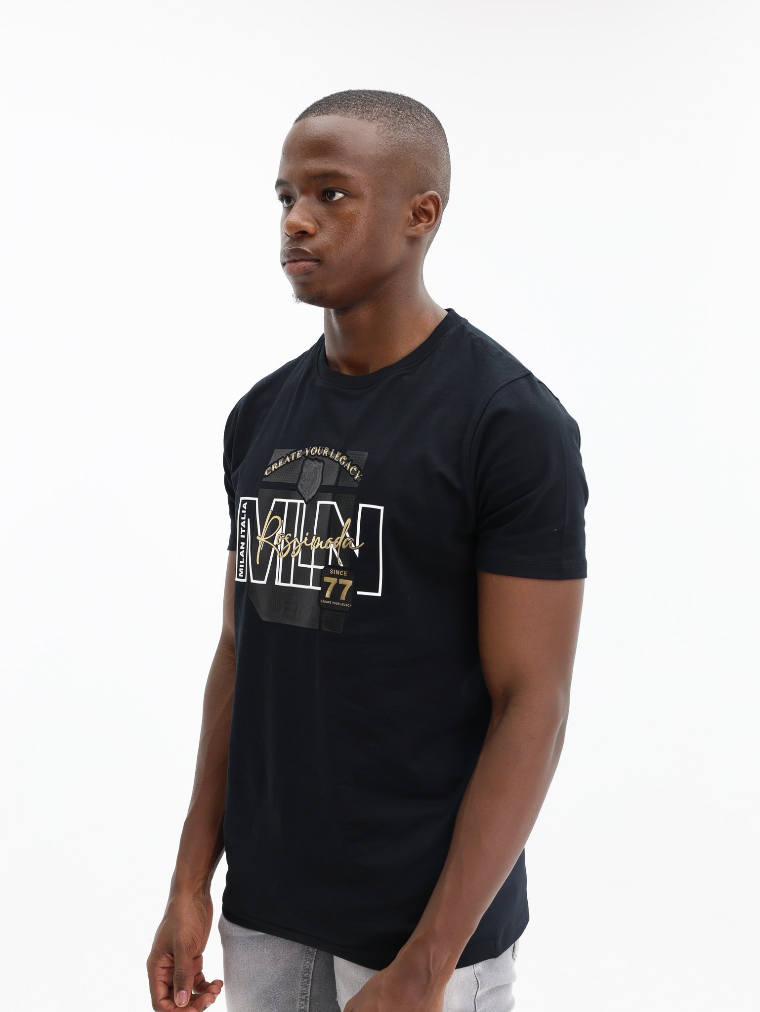 Rossimoda T-Shirt Milano Black