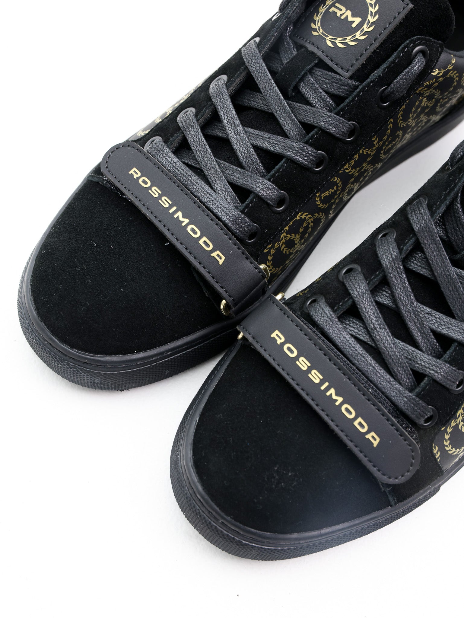 Rossimoda Sneakers Low Alta Gold Print Black