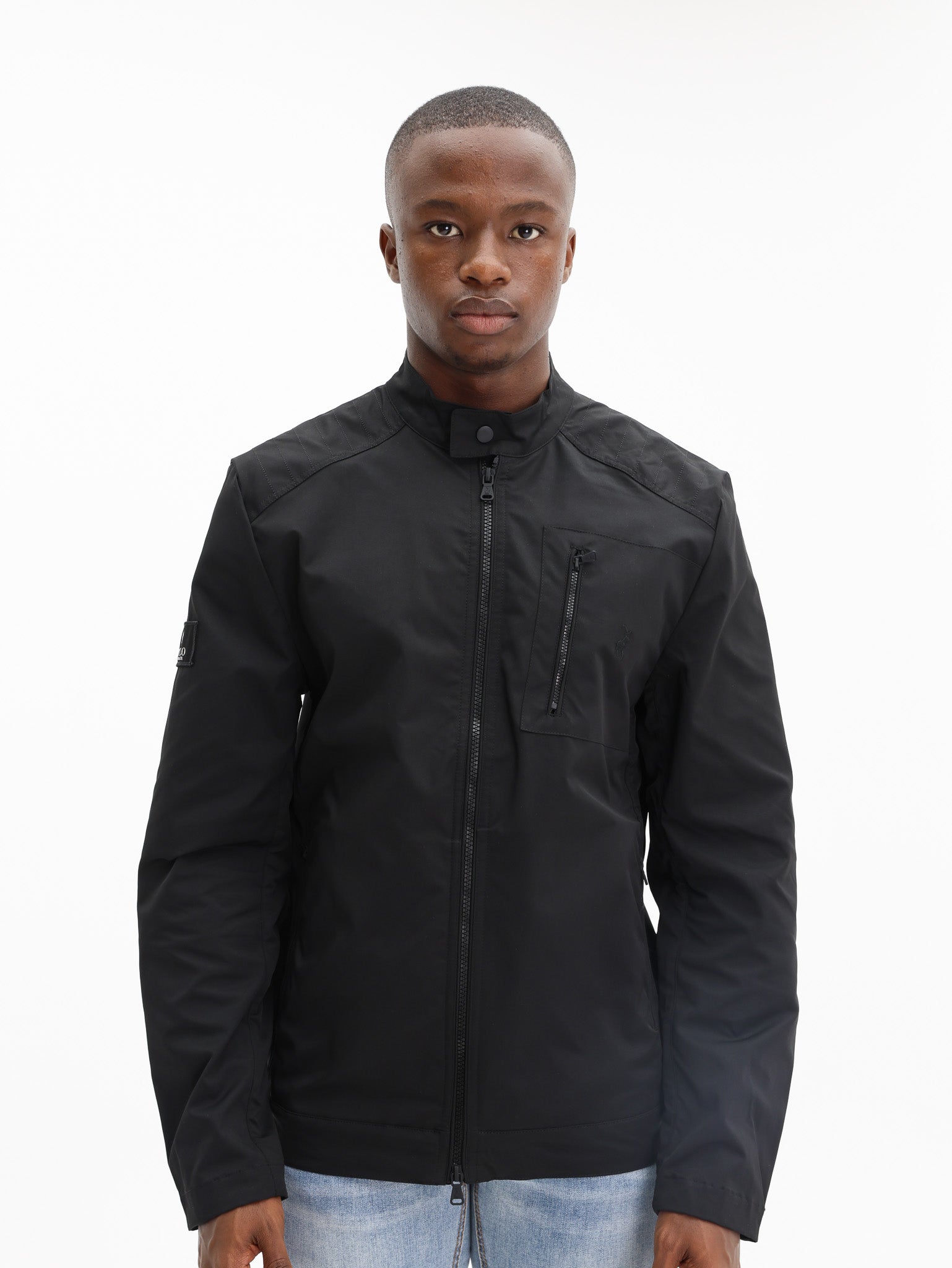 Polo Jacket PJC Quilted Biker Black