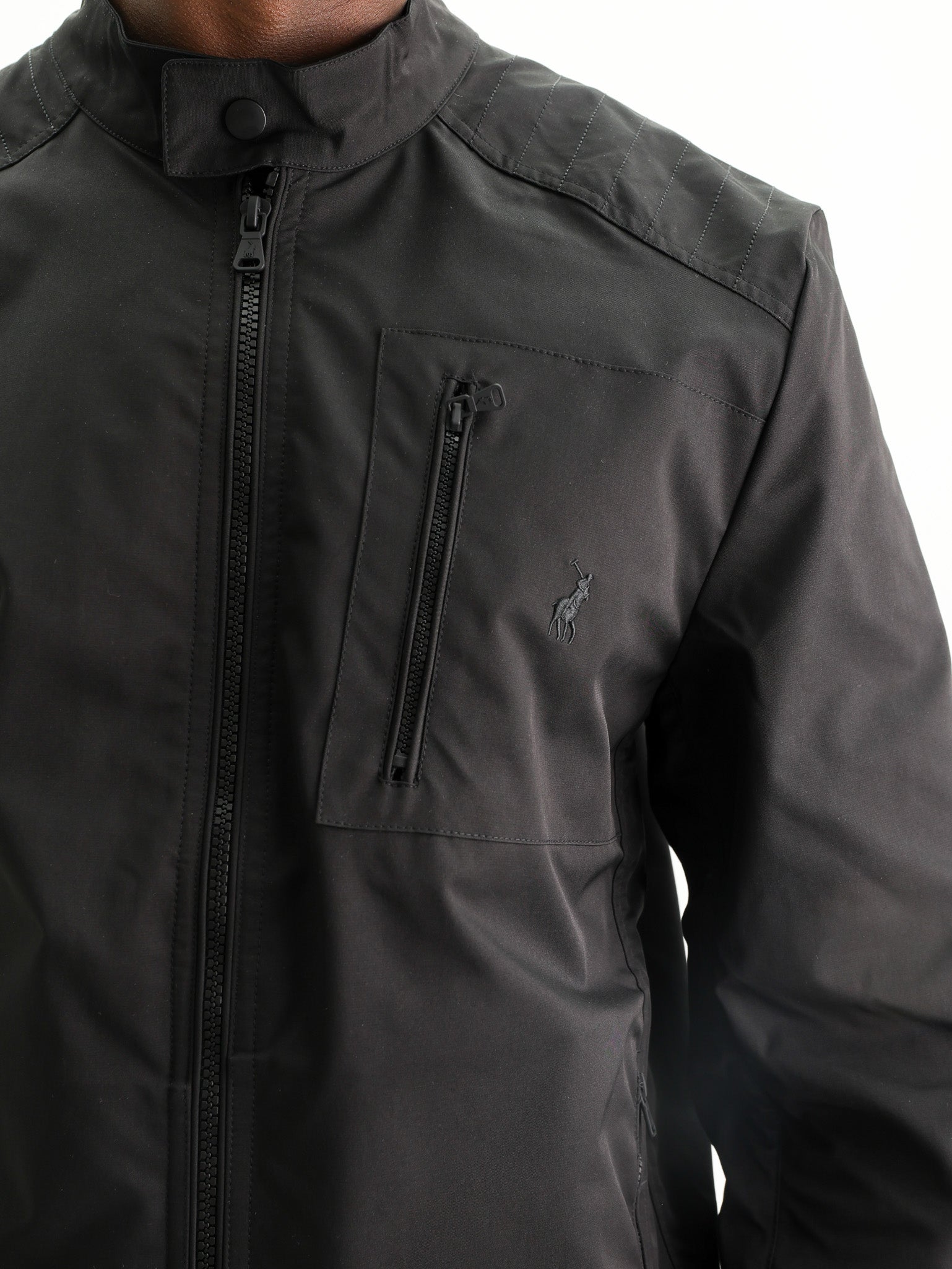 Polo Jacket PJC Quilted Biker Black