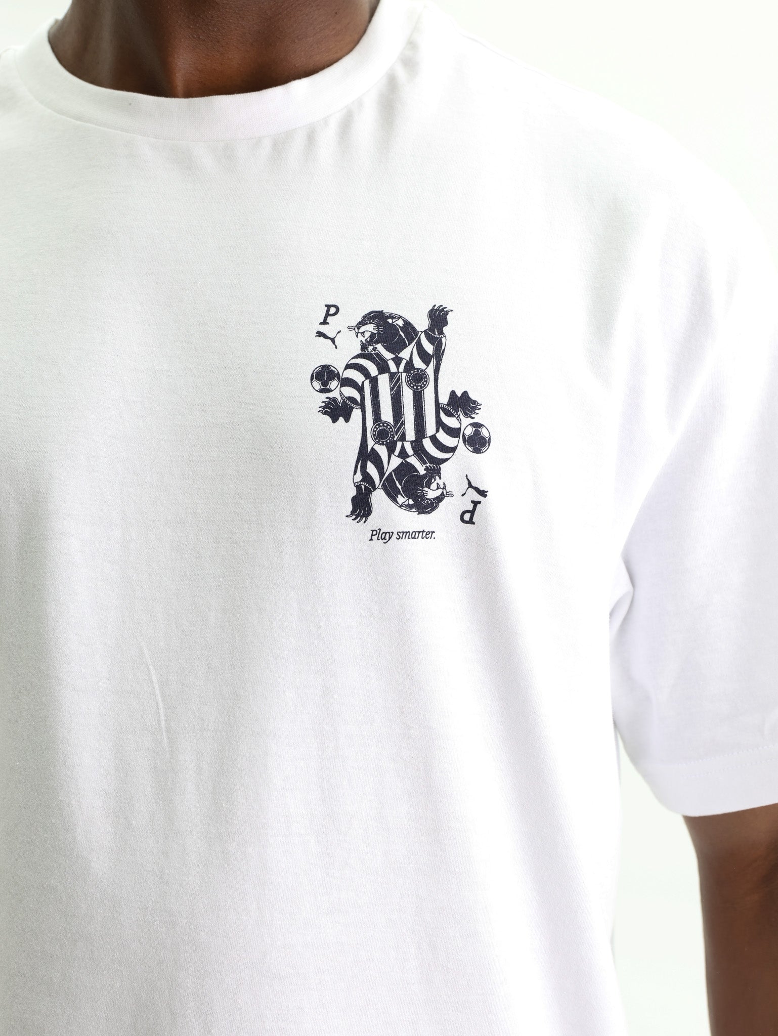 Puma T-Shirt Graphic Card Play Relaxed White
