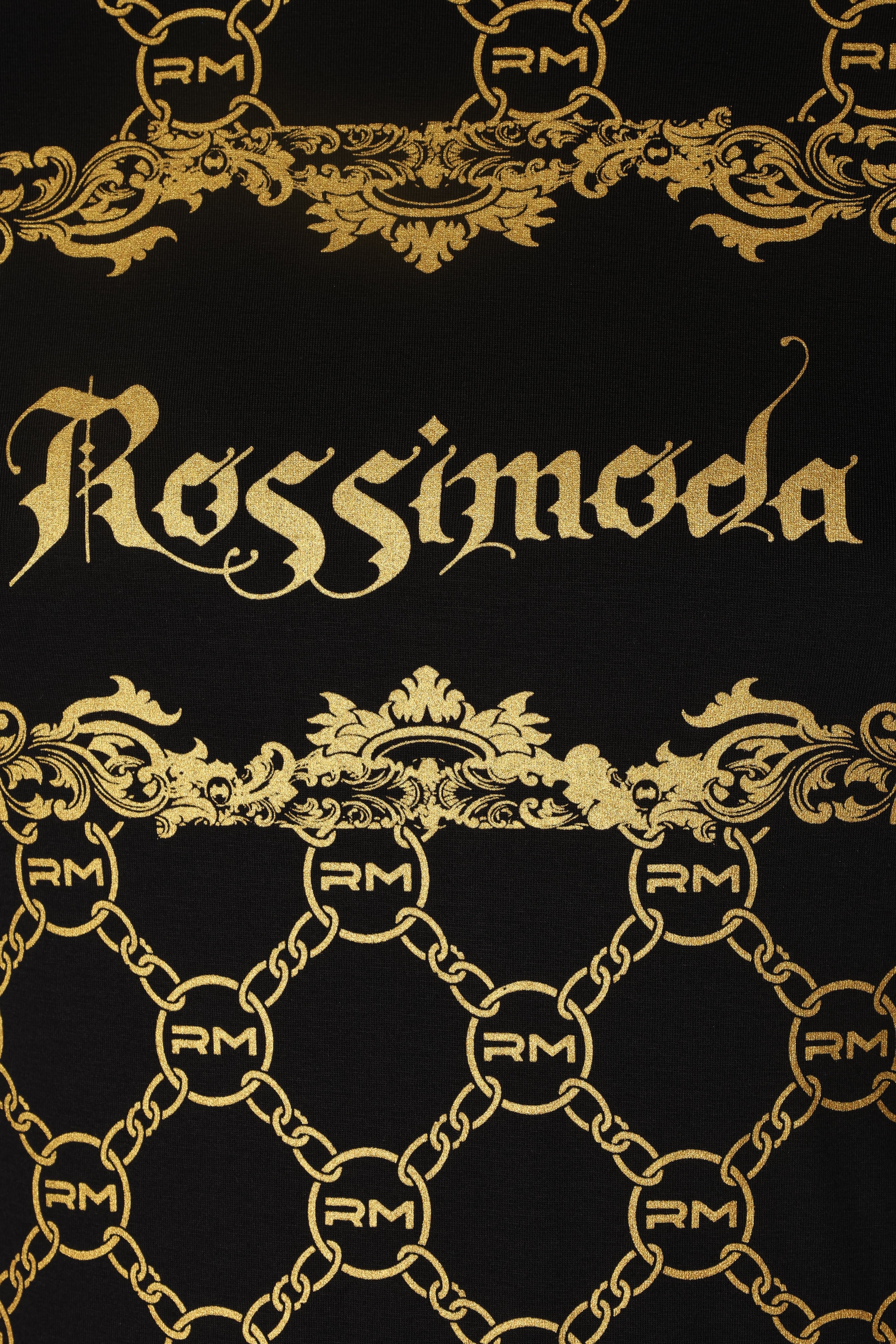 Rossimoda T-Shirt Lux Catena Black-Gold